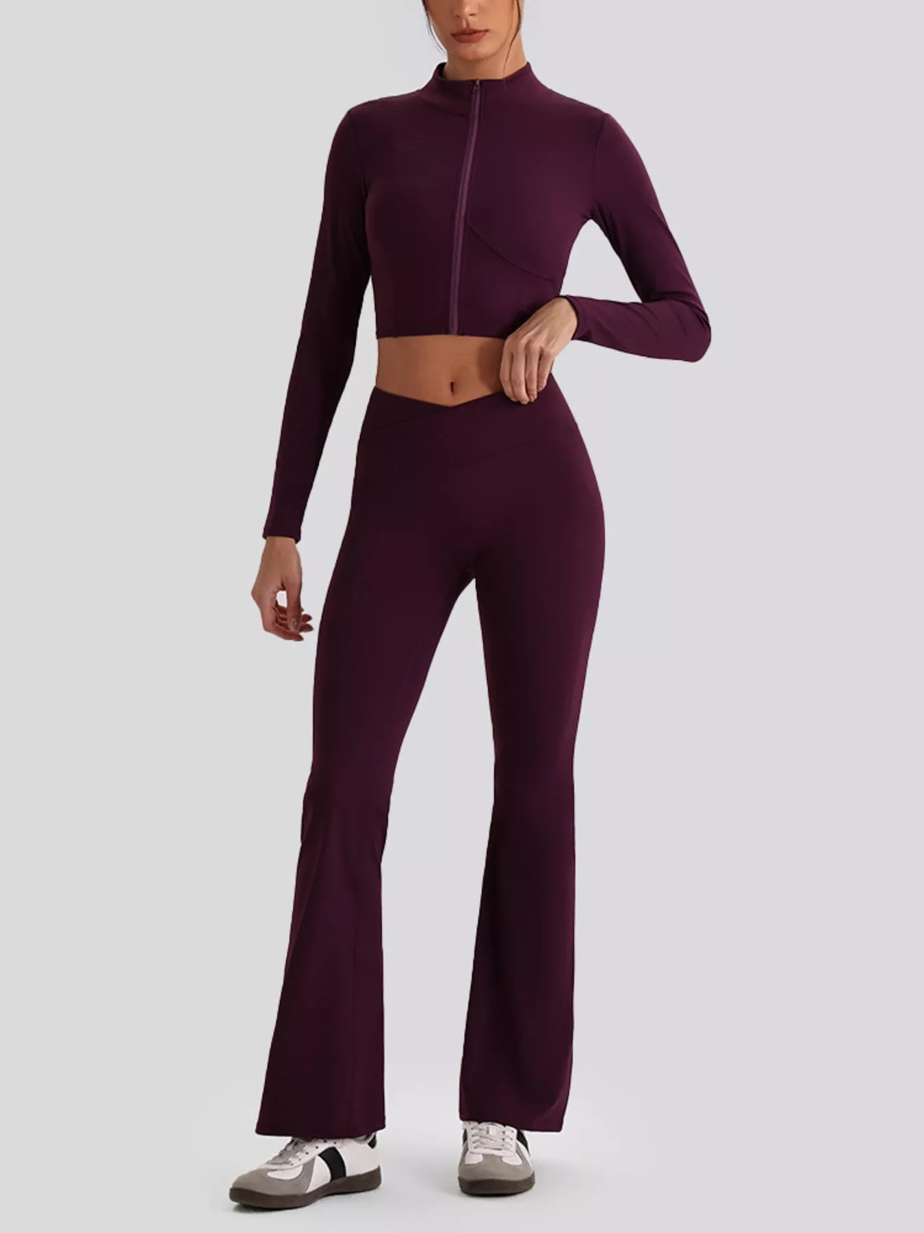 Seamless Criss-Cross V-Neck Tank and Leggings Active Set
