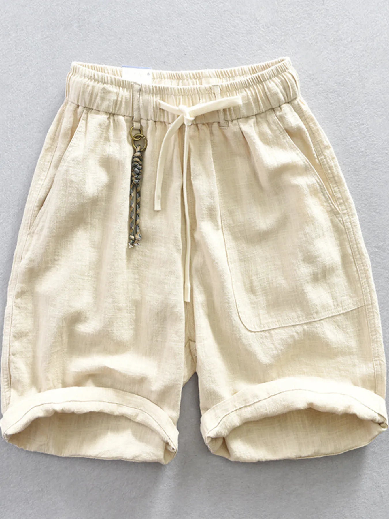 Men's Plus Size Drawstring Casual Shorts