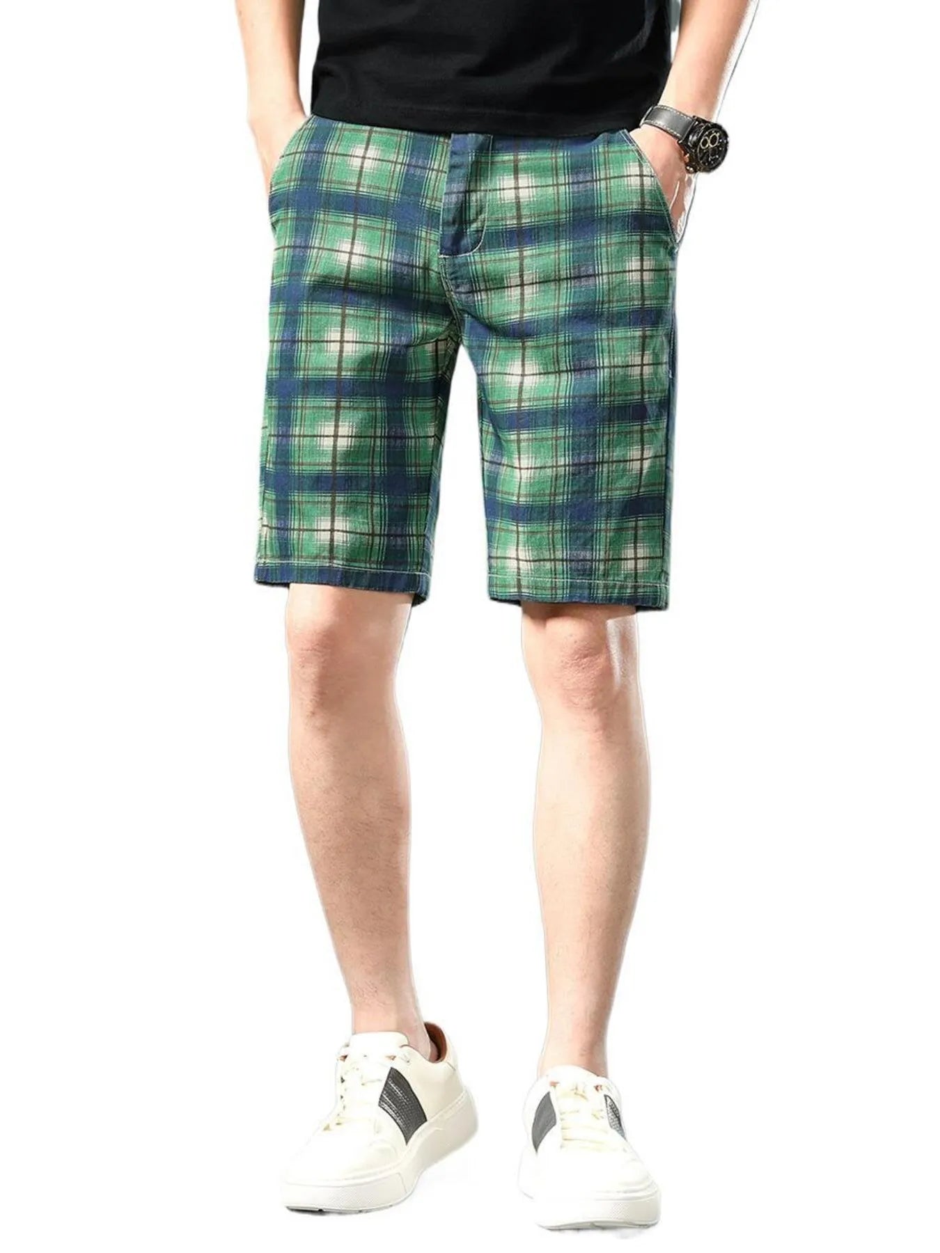 Men's Plaid Casual Shorts