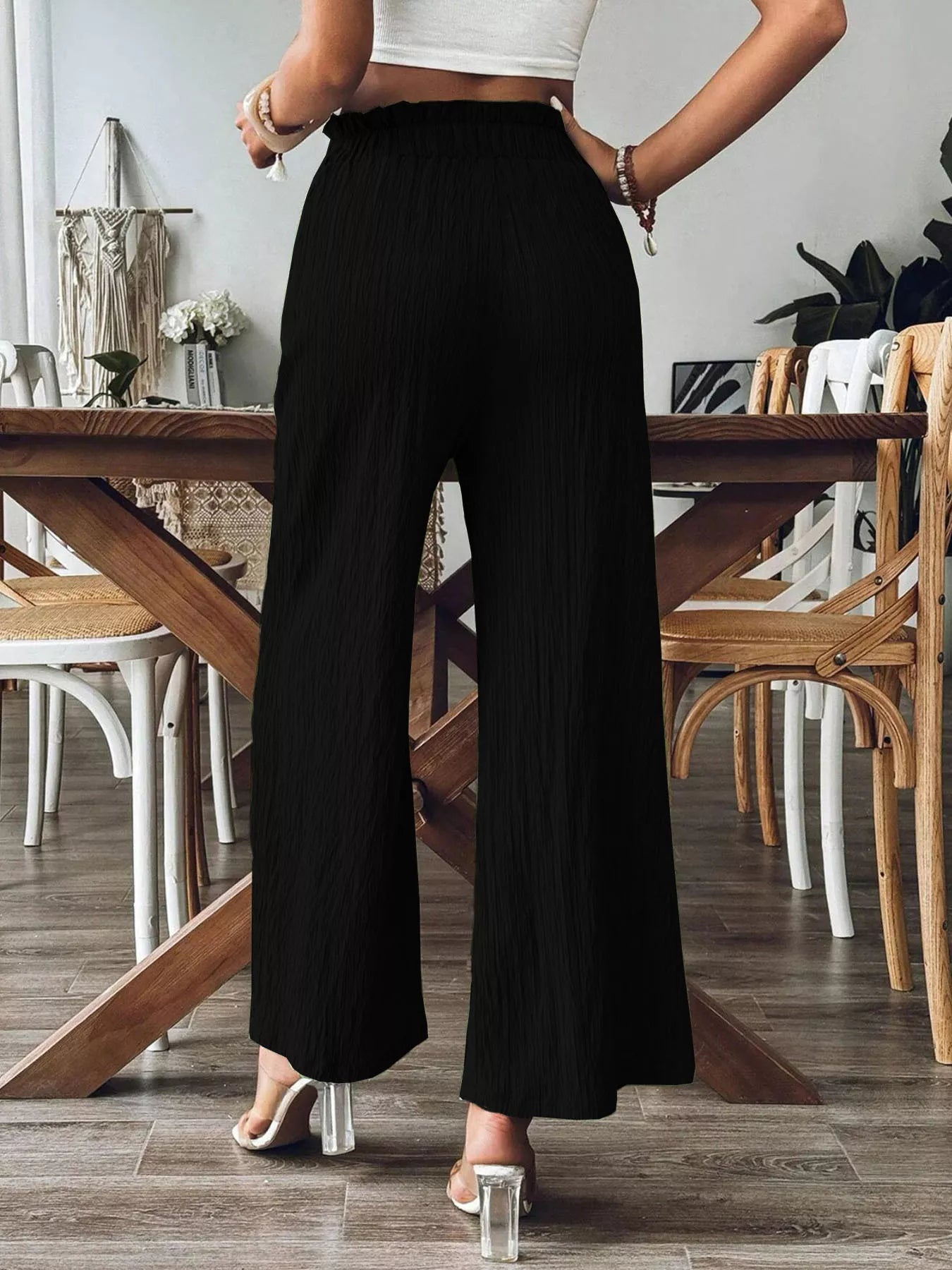 High-Waisted Wide Leg Pants