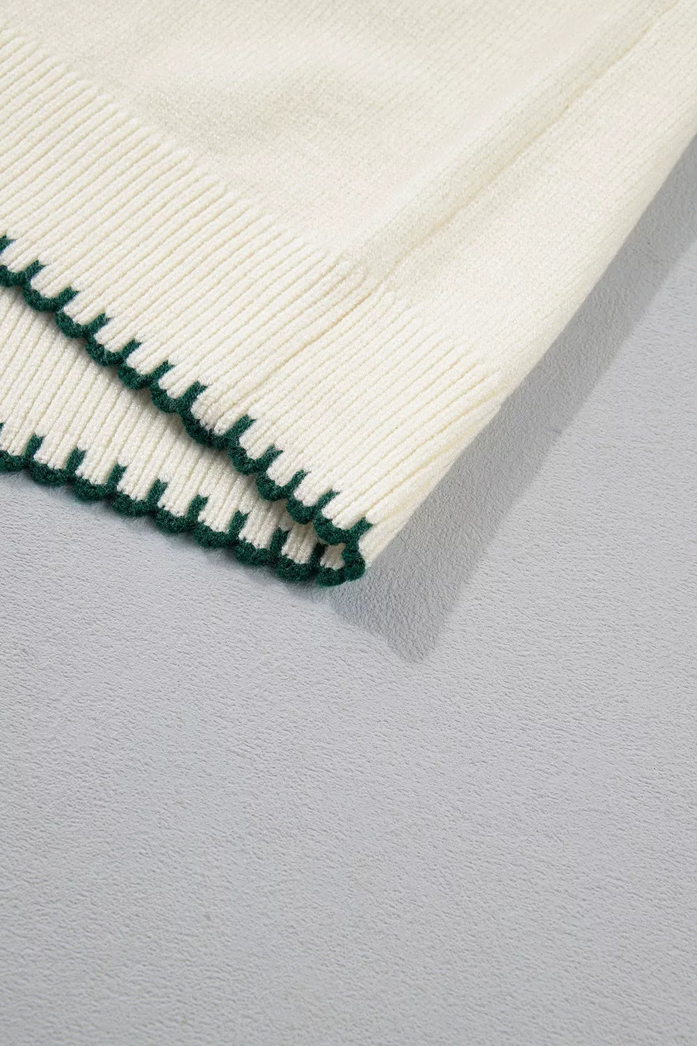 Stitched Detail Christmas Tree Holiday Casual Sweater