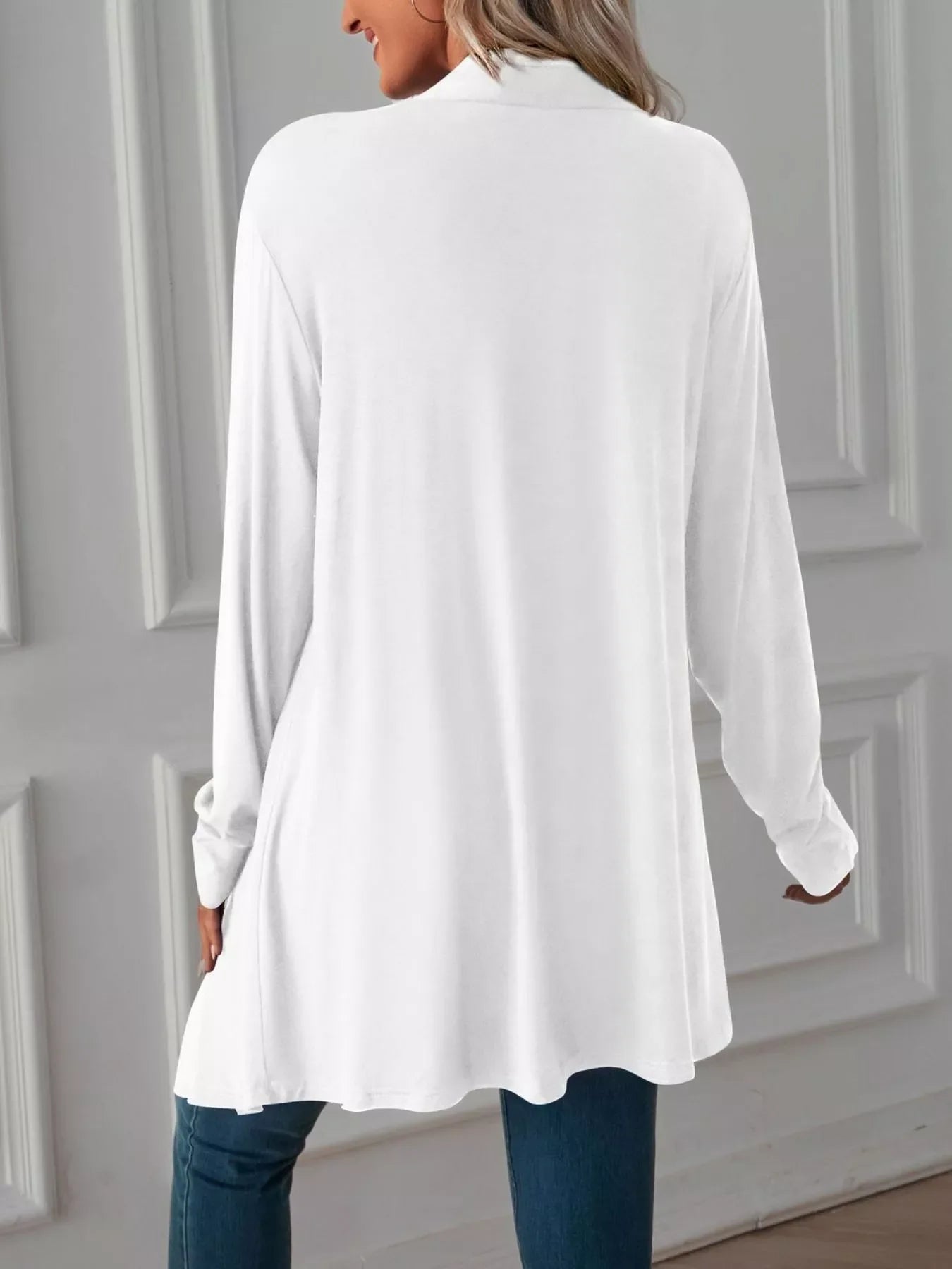 Lightweight Open Front Cardigan