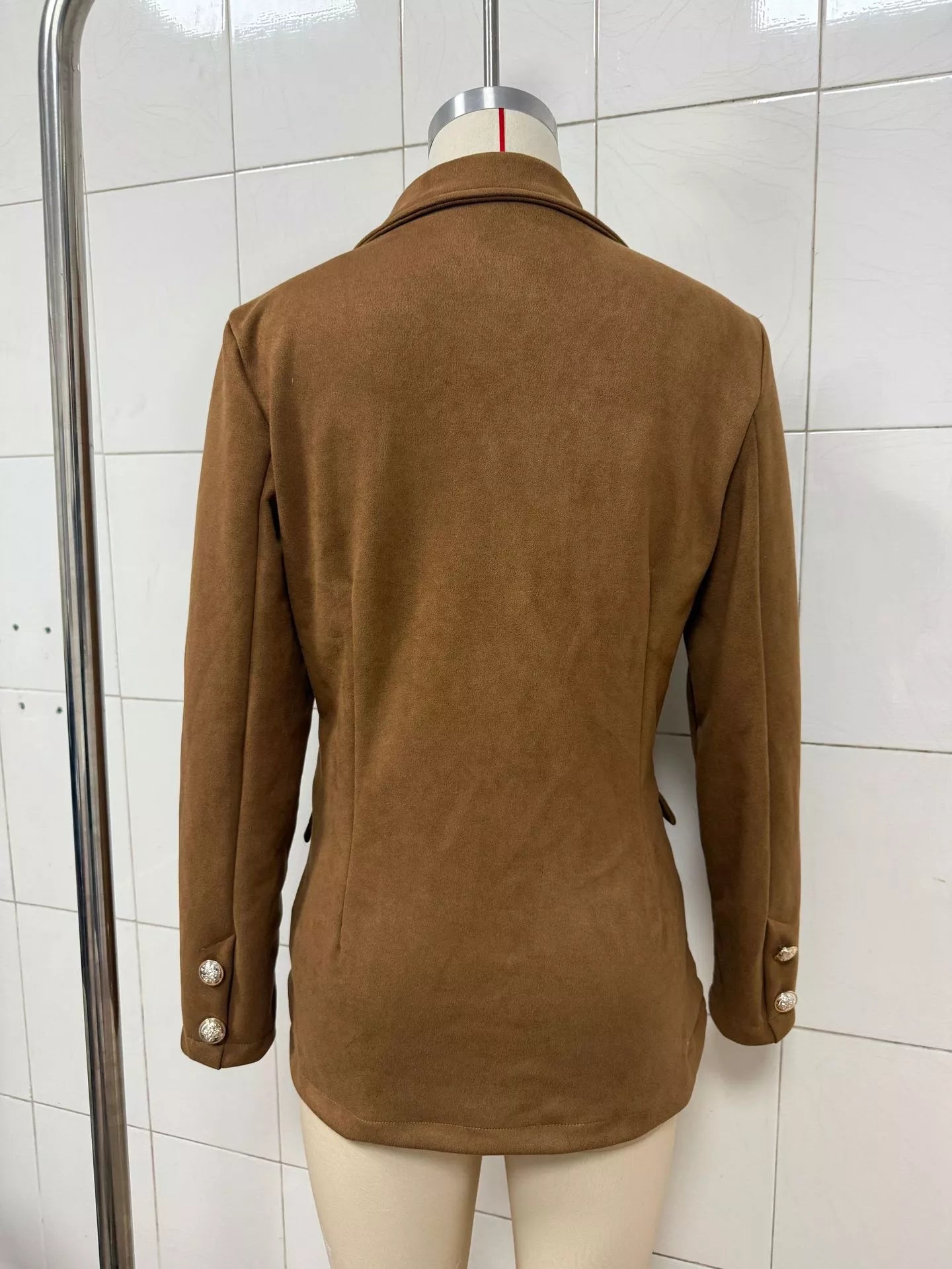 Single-Breasted Lapel Collar Blazer