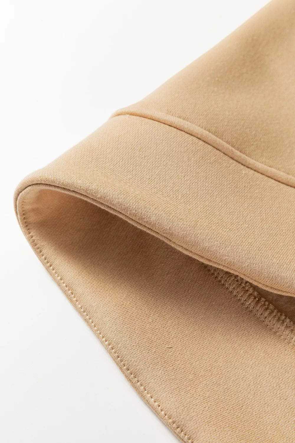 Eyelet Button Placket Dropped Shoulder Sweatshirt