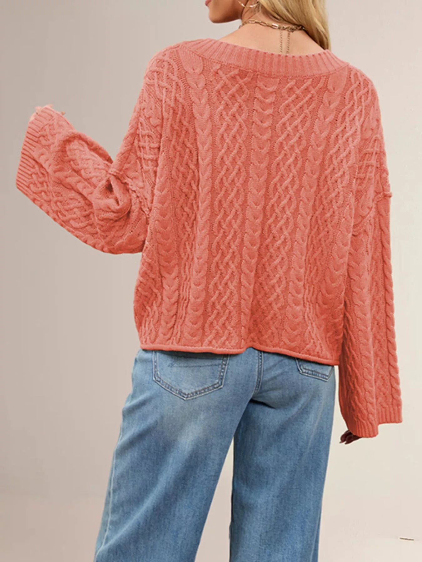 Cozy Cable Knit Cardigan with Pockets
