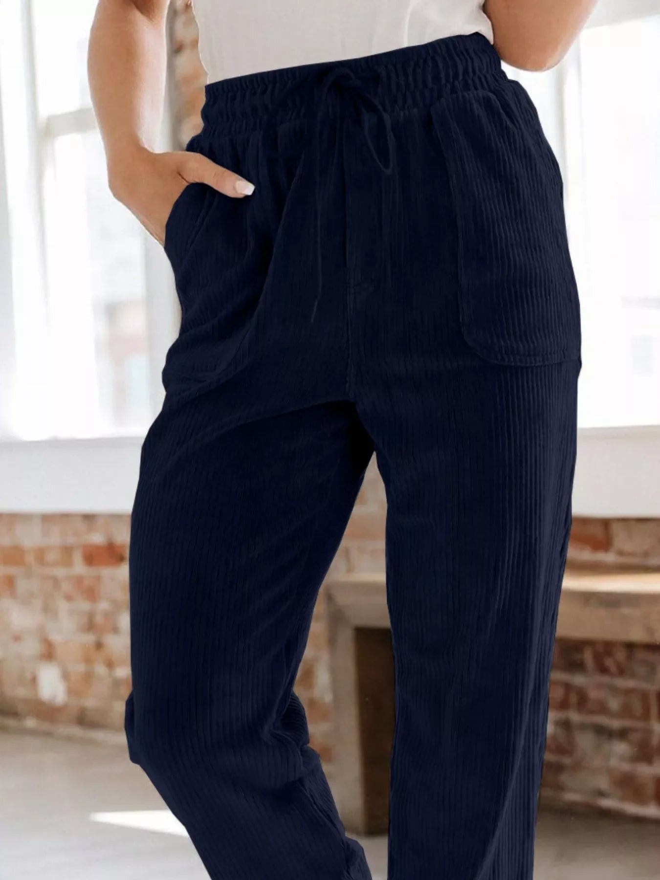 Relaxed Fit Corduroy Pants