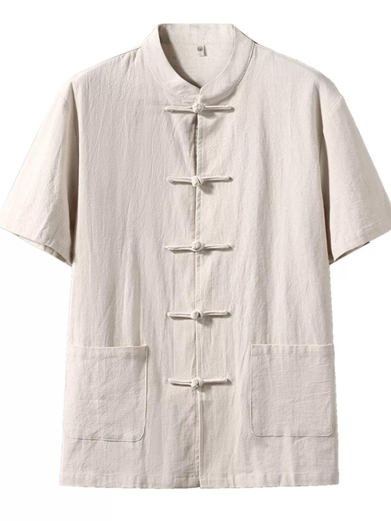 Men's Plus Size Chinese Style Short-Sleeve Shirt