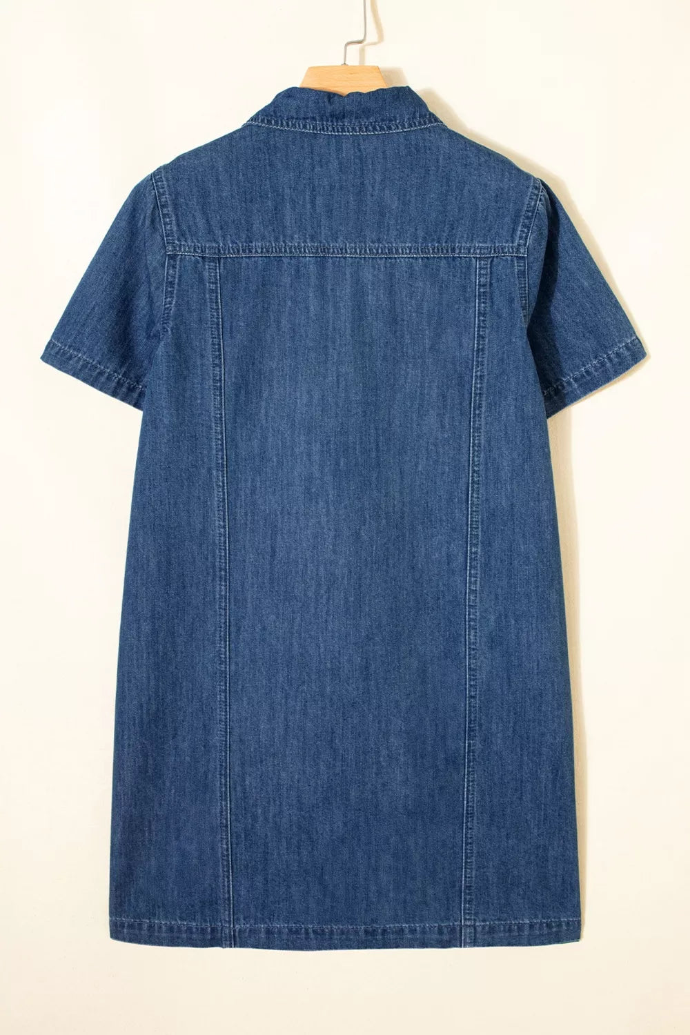 Sequin Football Cheer Patches Game Day Denim Mini Dress
