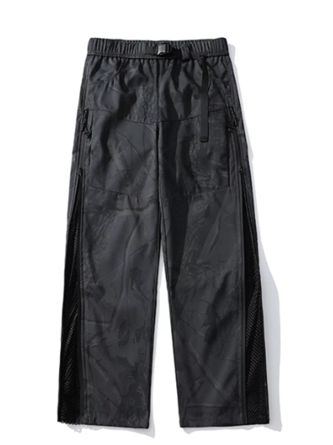 Men's Wide Leg Pants with Zipper