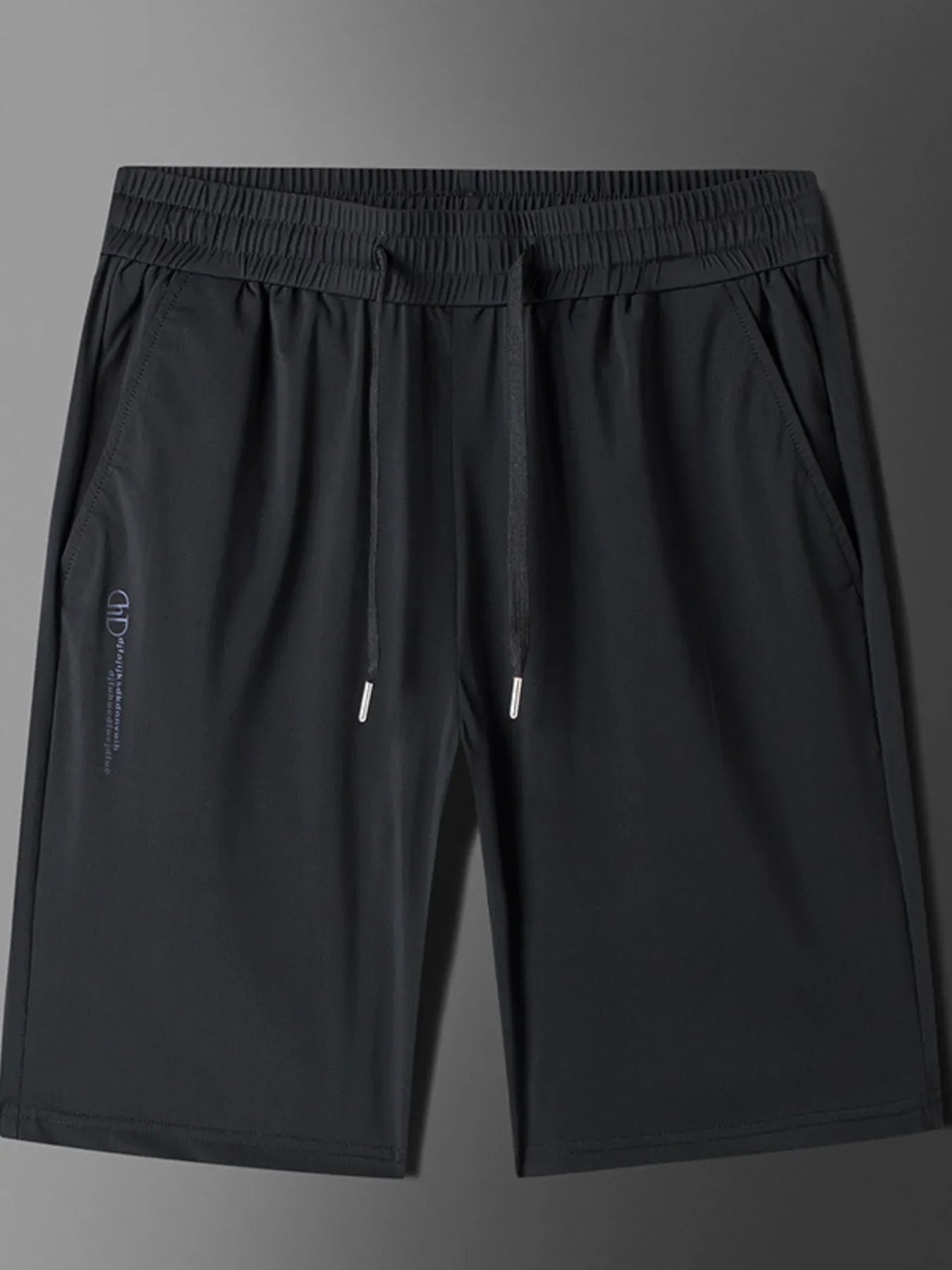 Men's Plus Size Drawstring Shorts with Pockets