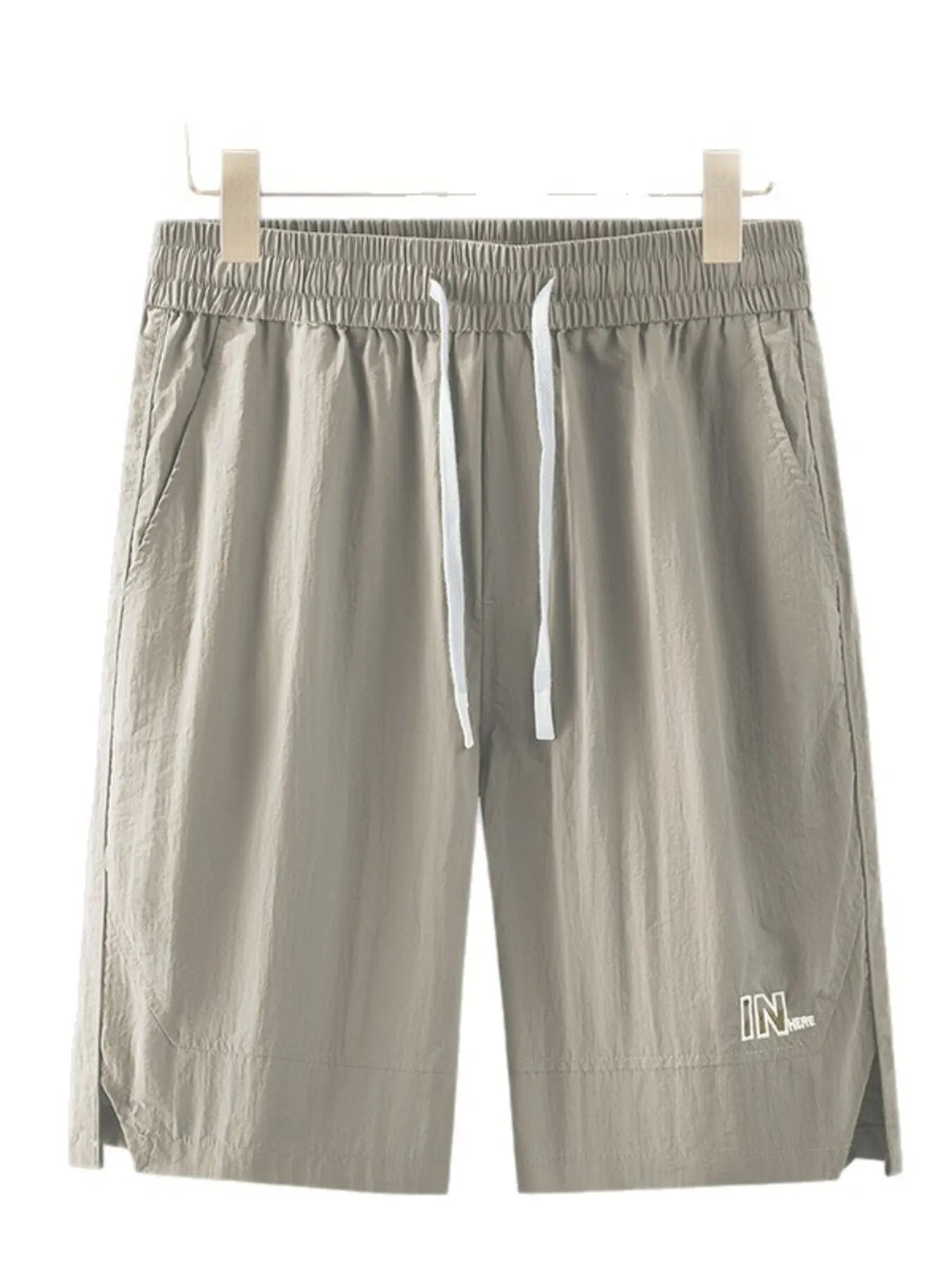 Men's Plus Size Drawstring Basketball Shorts with Side Pockets
