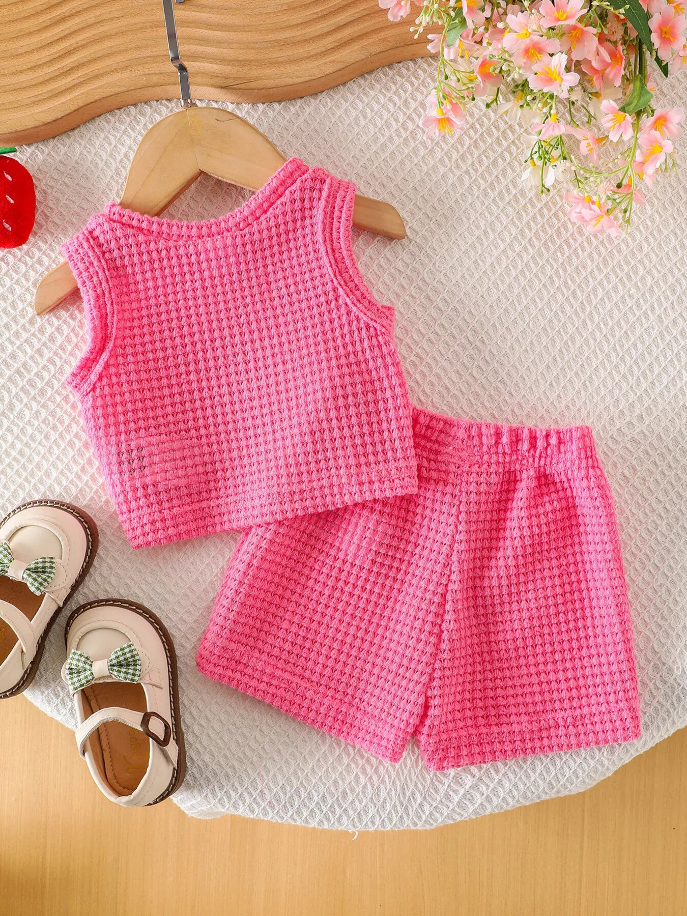 Children's Strawberry Tank and Shorts Set