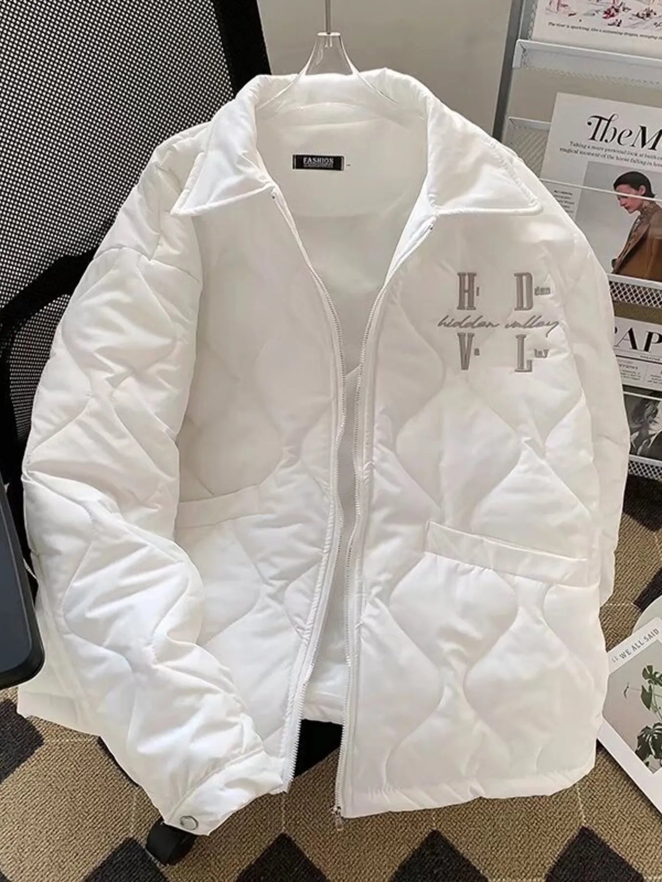 Men's Plus Size Quilted Zip-Up Outerwear