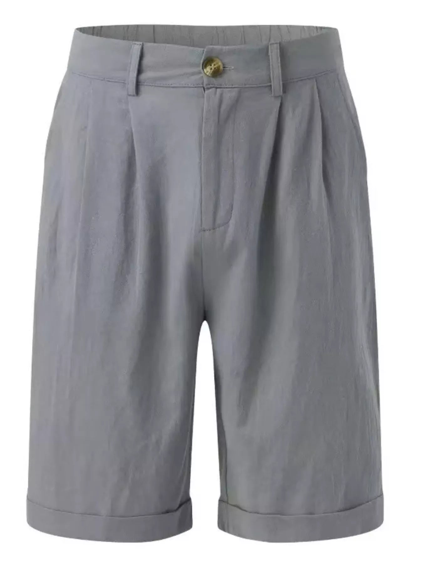 Men's Full Size Classic Pleated Shorts Plus Size