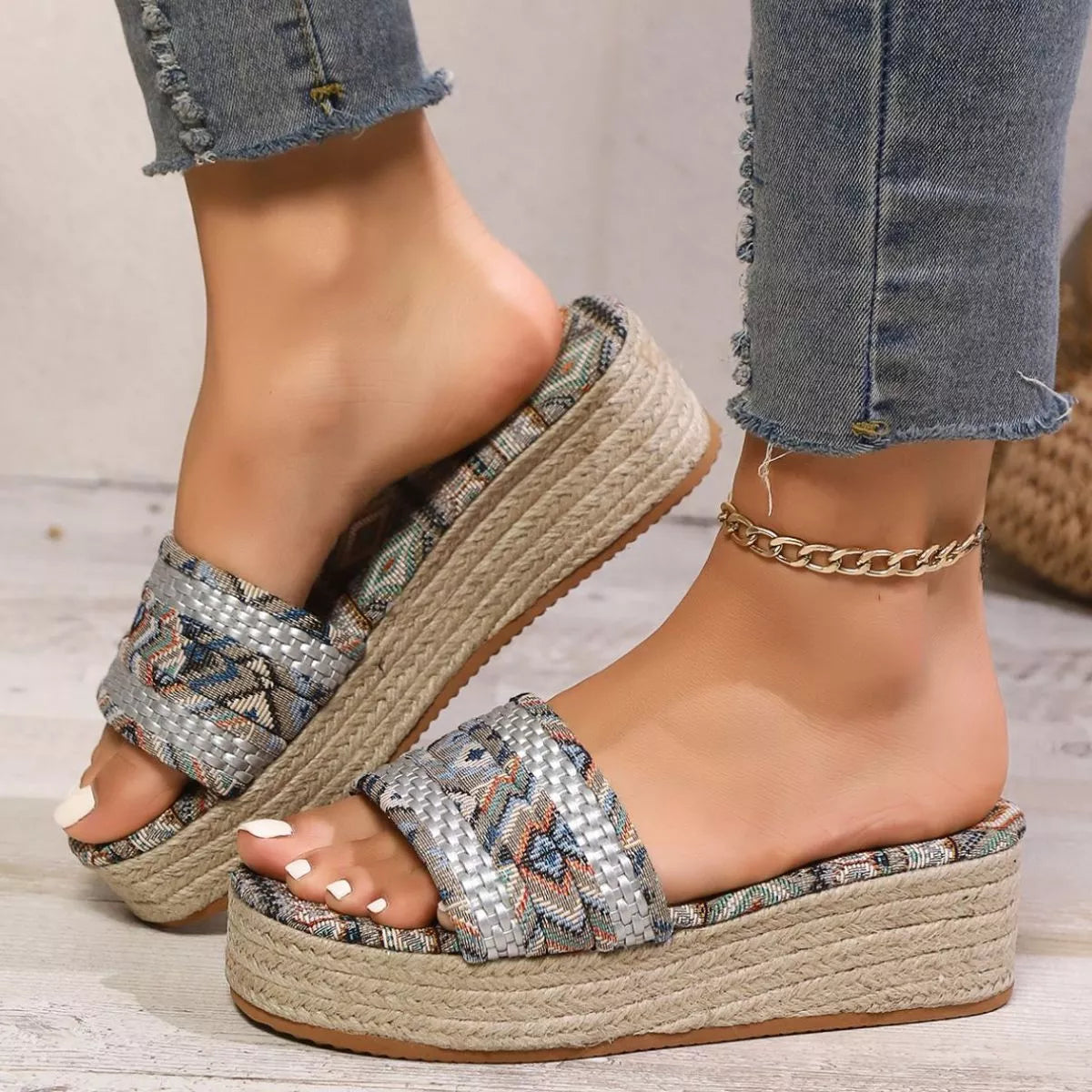 Open Toe Wedge Sandals