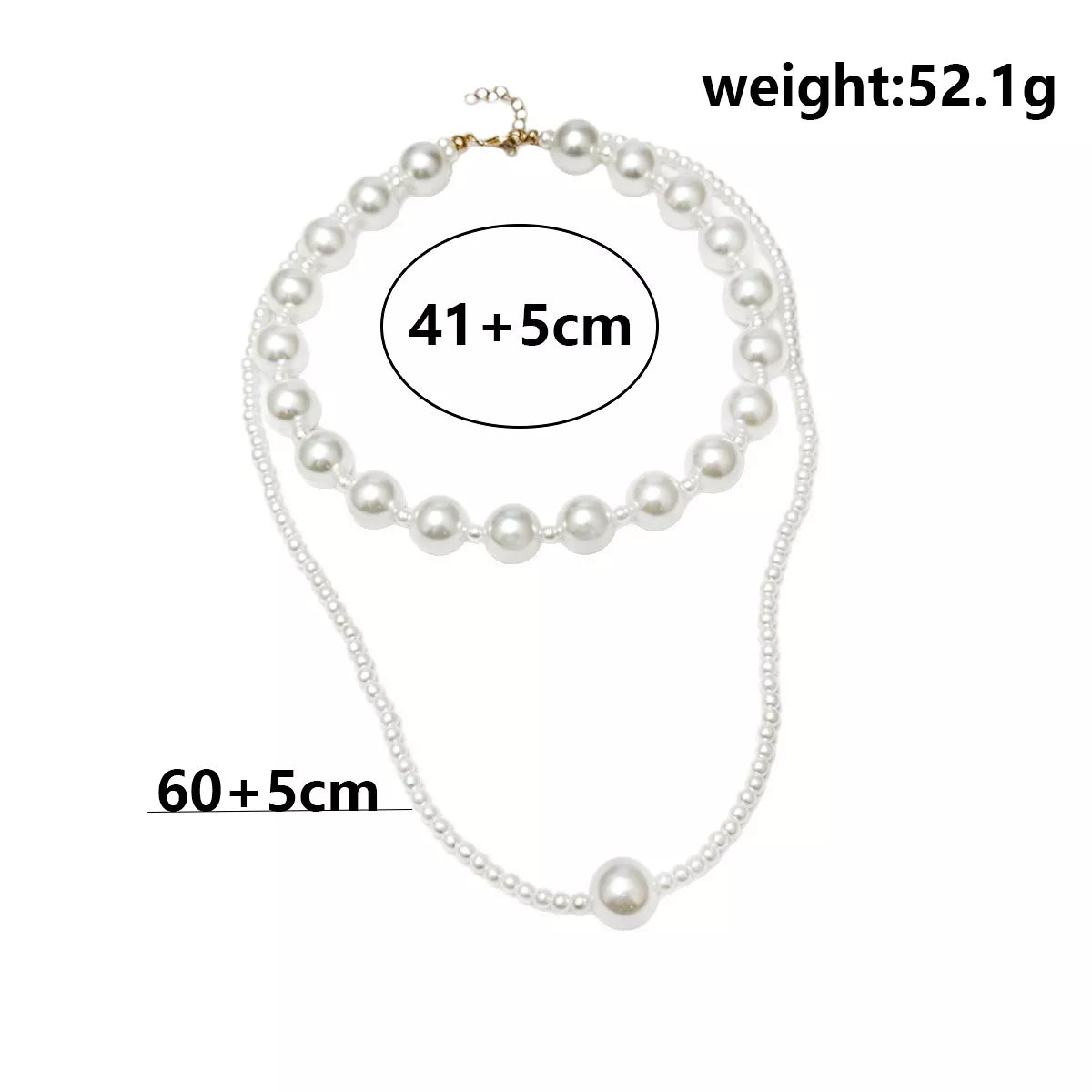 Elegant Double Layer Pearl Necklace