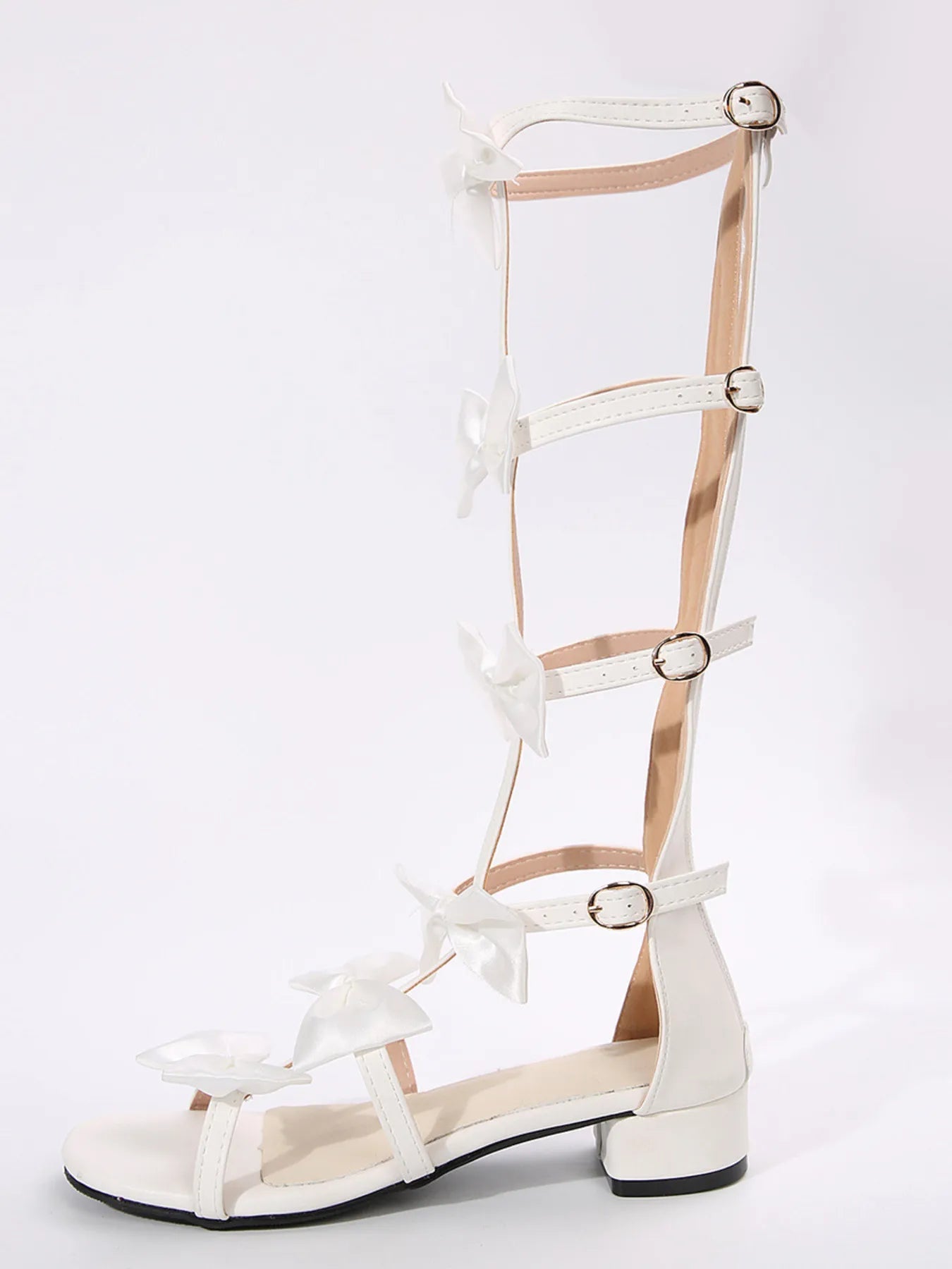Bow Low Heels Sandals