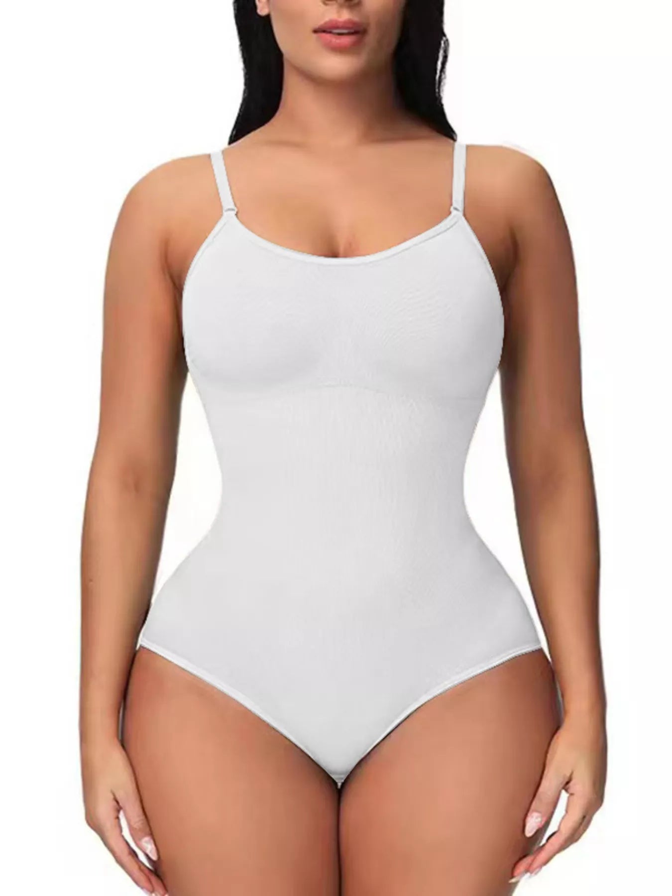 Full Size Seamless Scoop Neck Shaping Bodysuit Plus Size