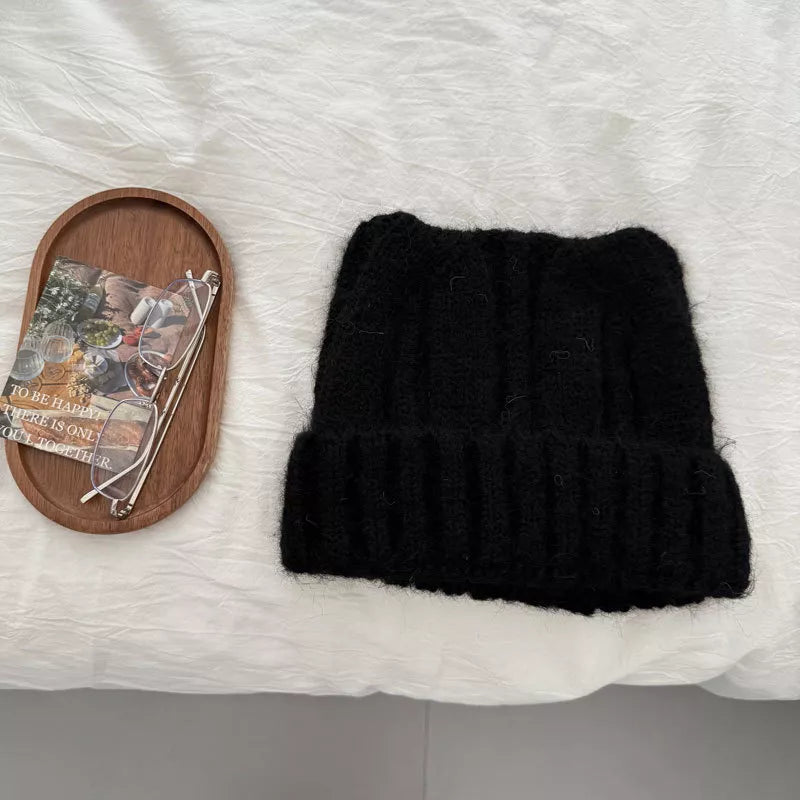 Cute Cat Ear Knitted Beanie Hat