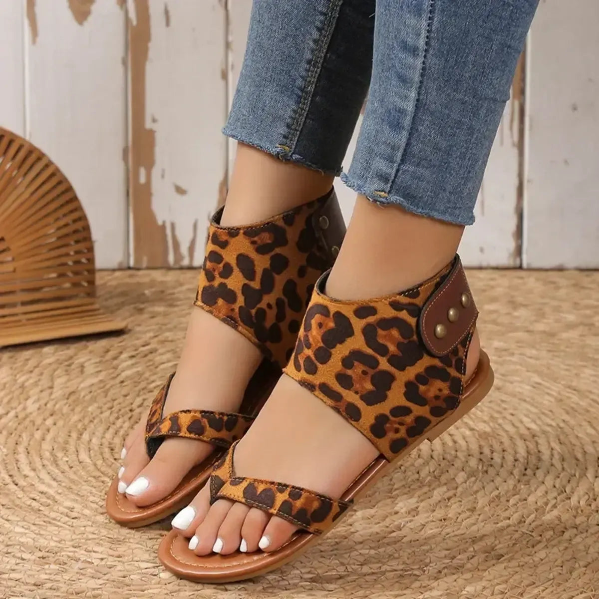 Casual Ankle Strap Flat Sandals
