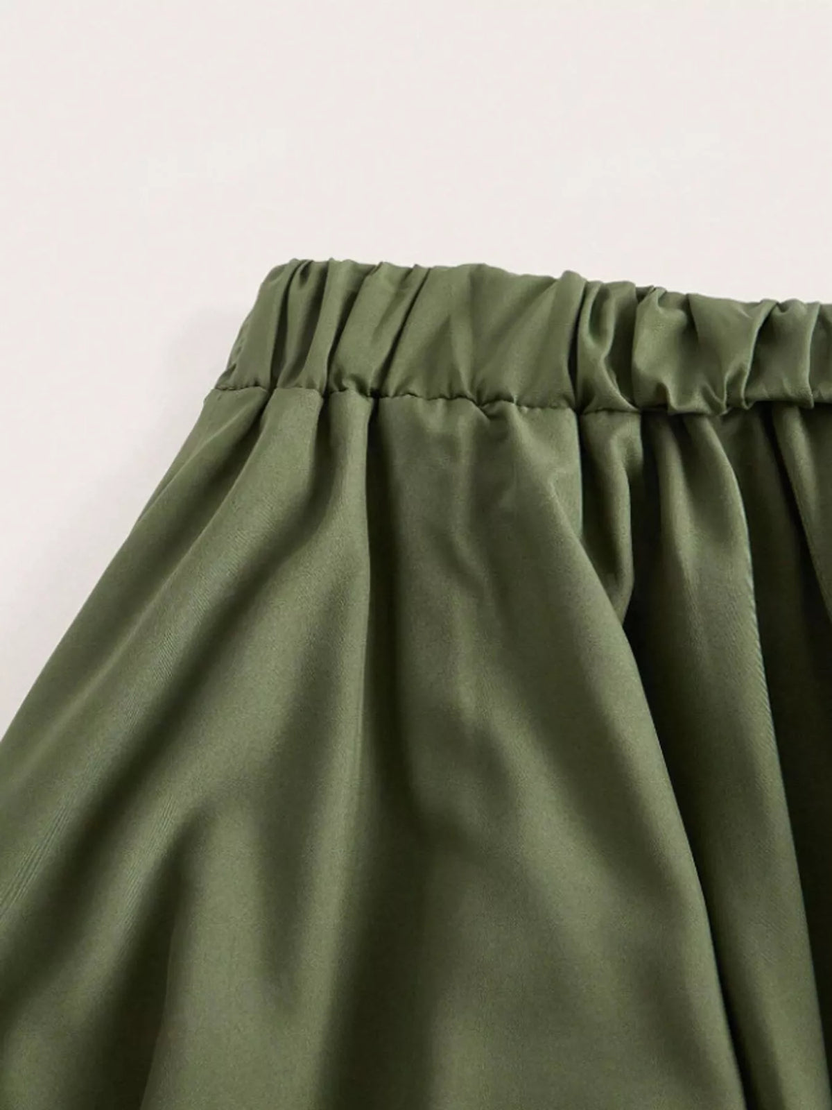 Full Size Asymmetrical Hem Lace Detail Skirt Plus Size