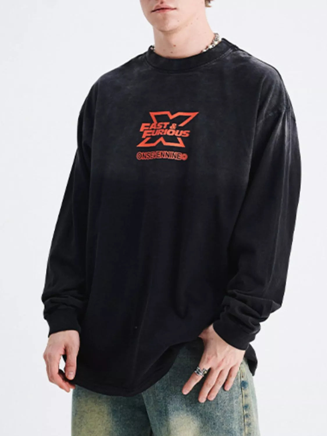 Men's Graphic Round Neck Short Sleeve T-Shirt