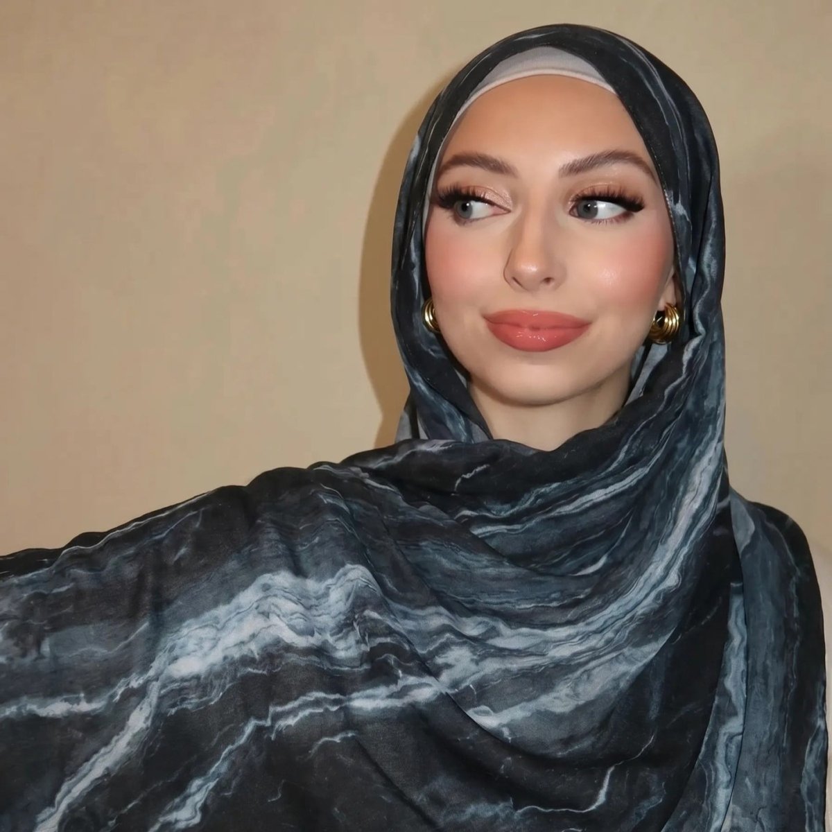 Watercolour Wash Hijab Scarf(MH240)