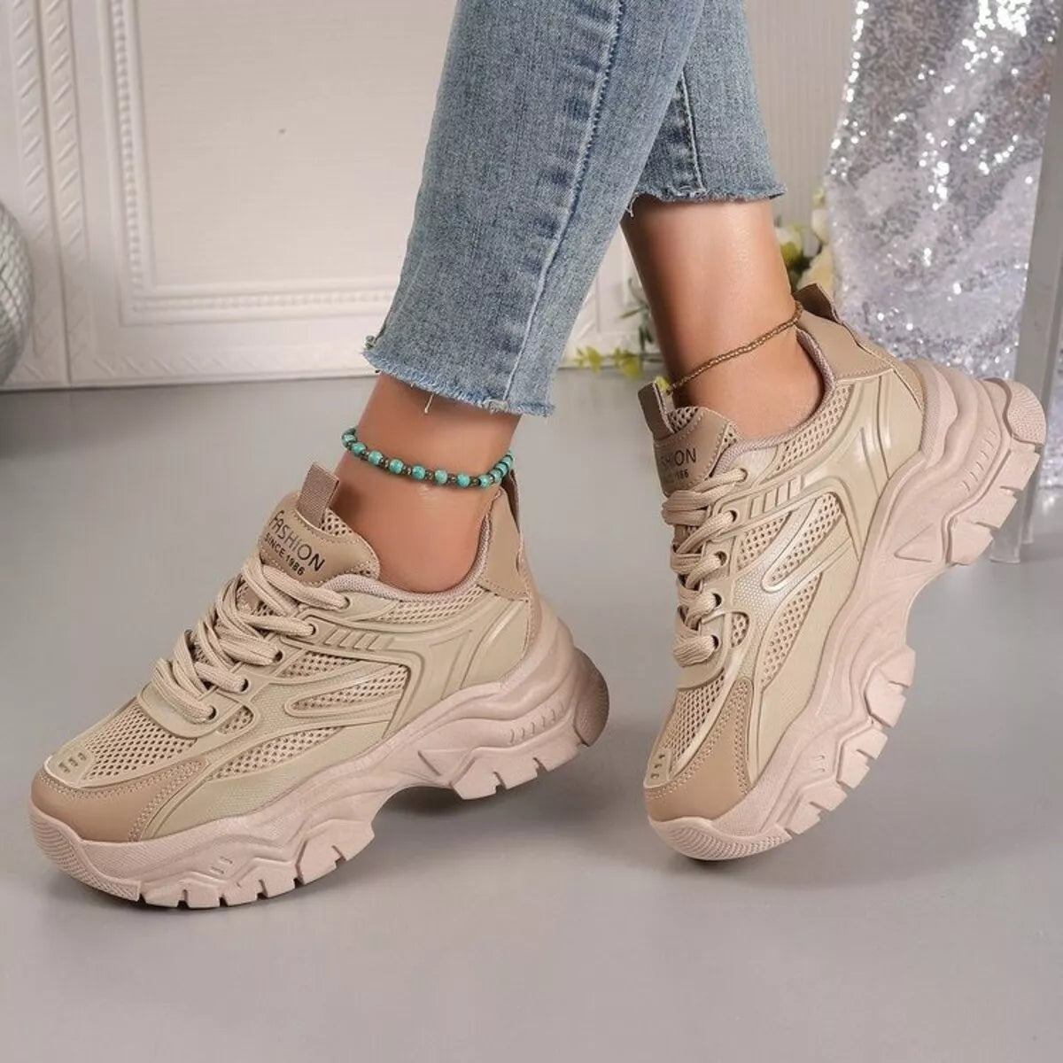 Round Toe Platform Athletic