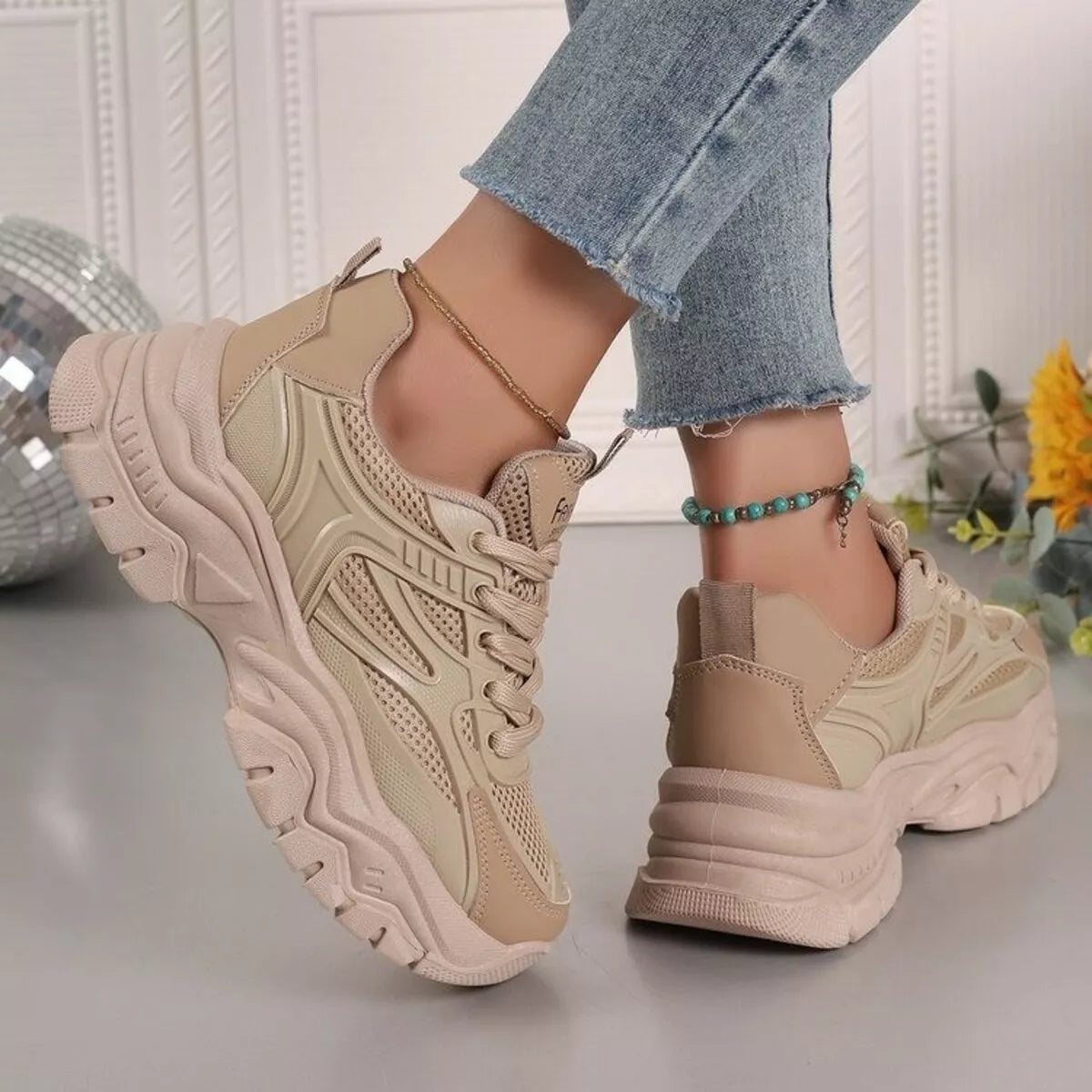 Round Toe Platform Athletic