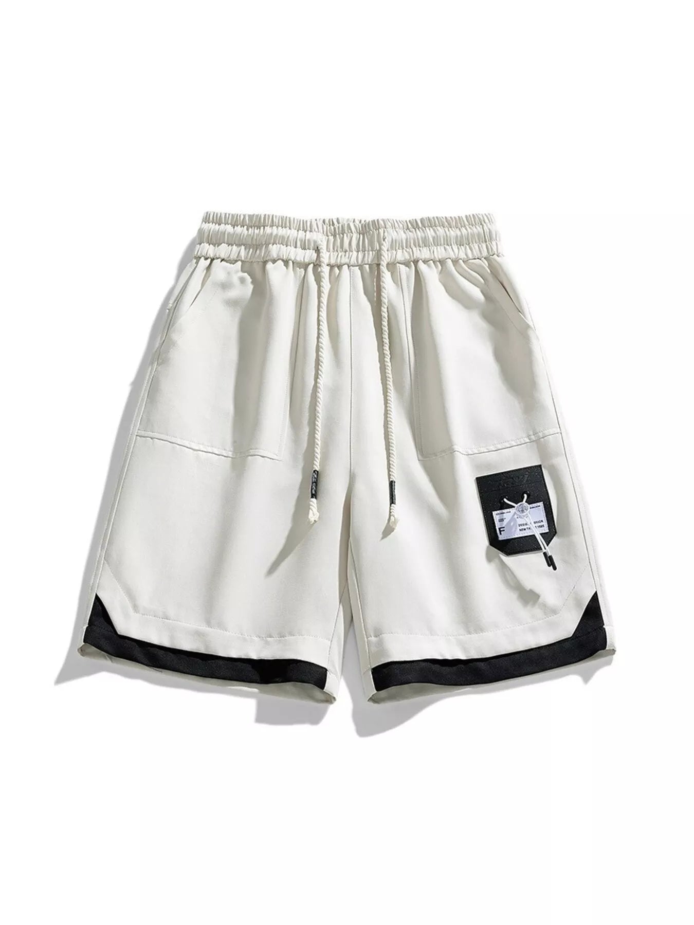 Men's Plus Size Drawstring Casual Cargo Shorts