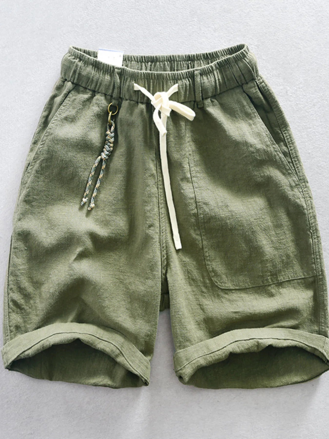 Men's Plus Size Drawstring Casual Shorts