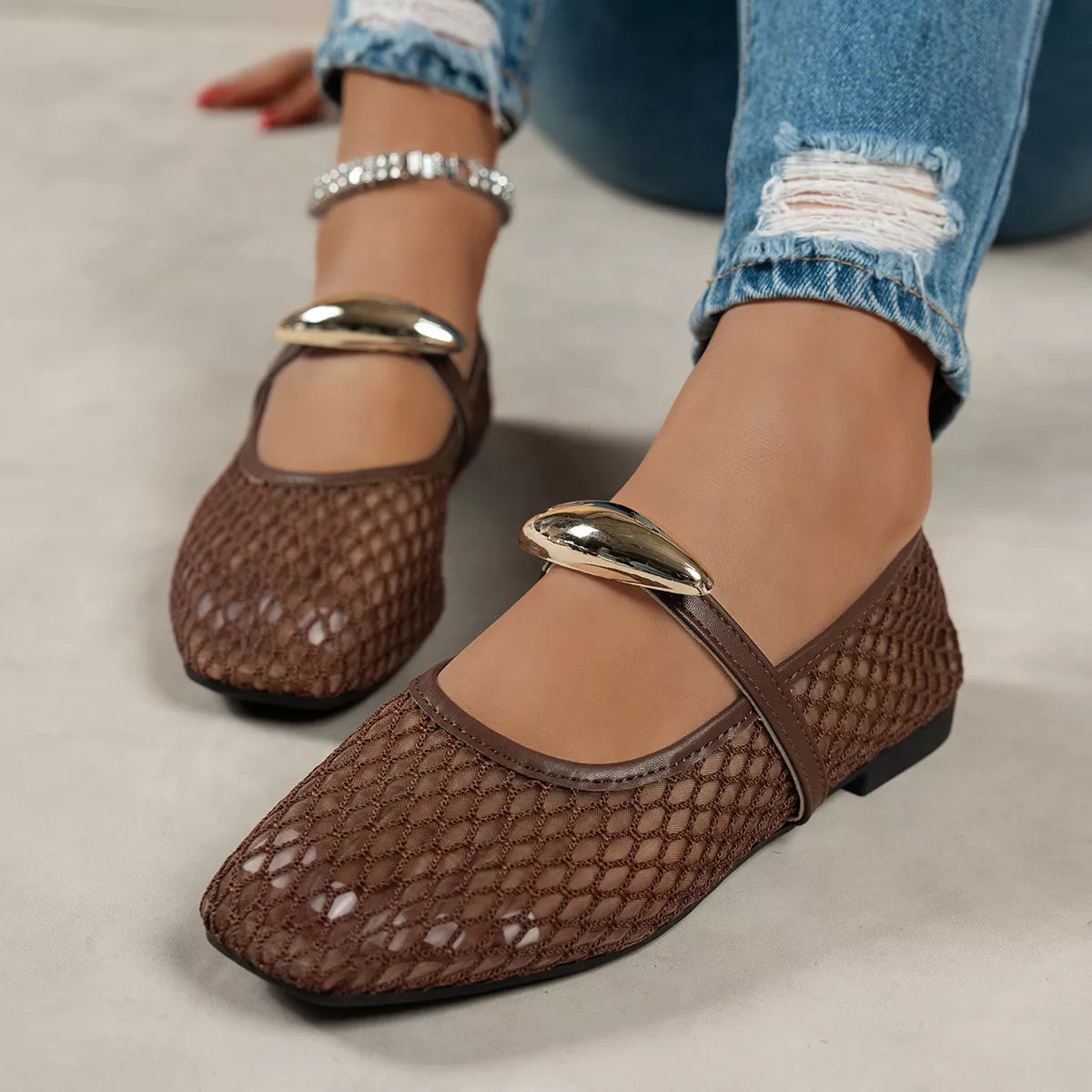 Square Toe Slip-Ons