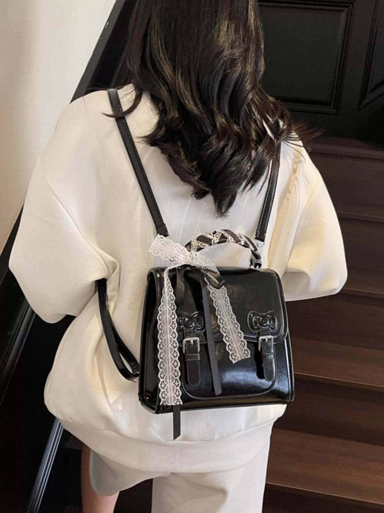 PU Leather Backpack Bag