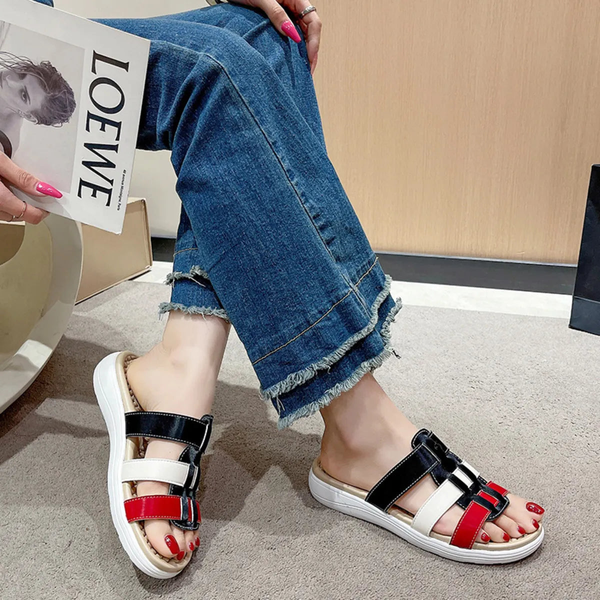 Open Toe Platform Sandals