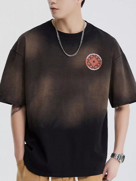 Men's Full Size Round Neck Short Sleeve T-Shirt Plus Size