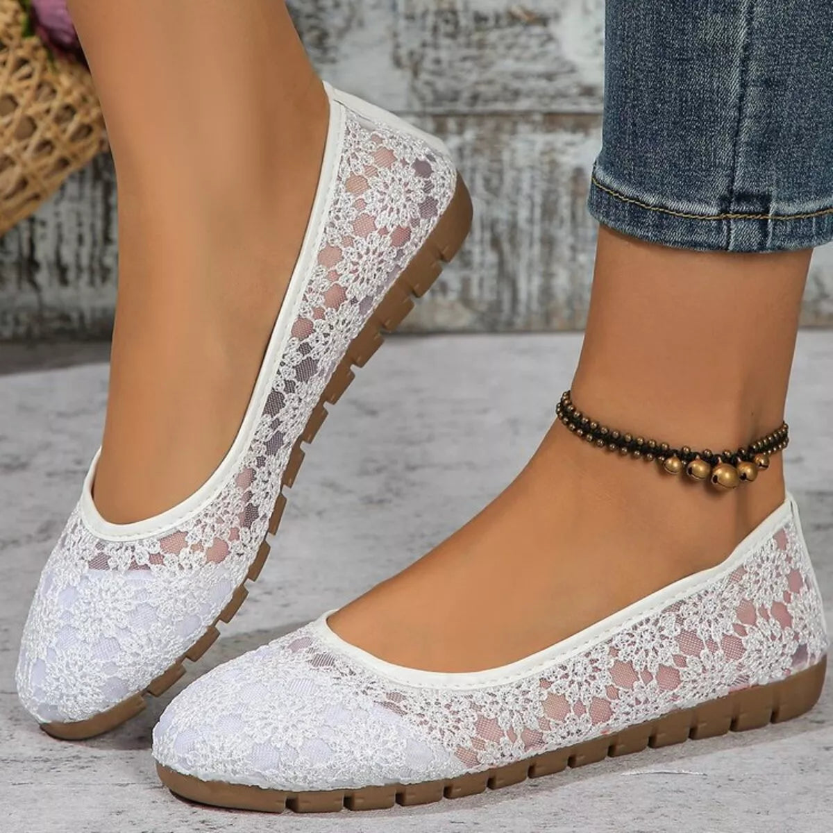 Round Toe Slip-Ons
