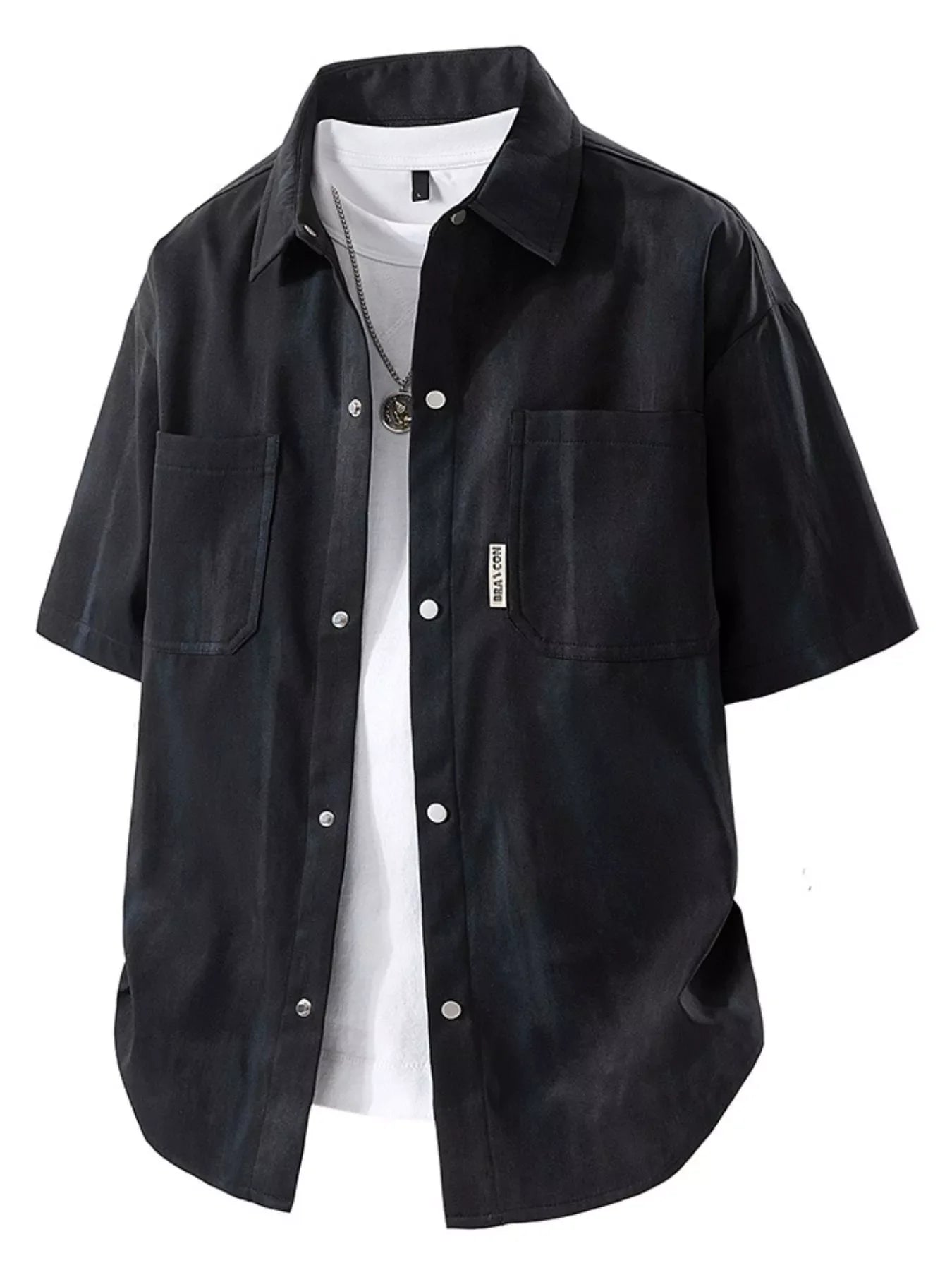 Men's Plus Size Snap Down Short Sleeve Shirt