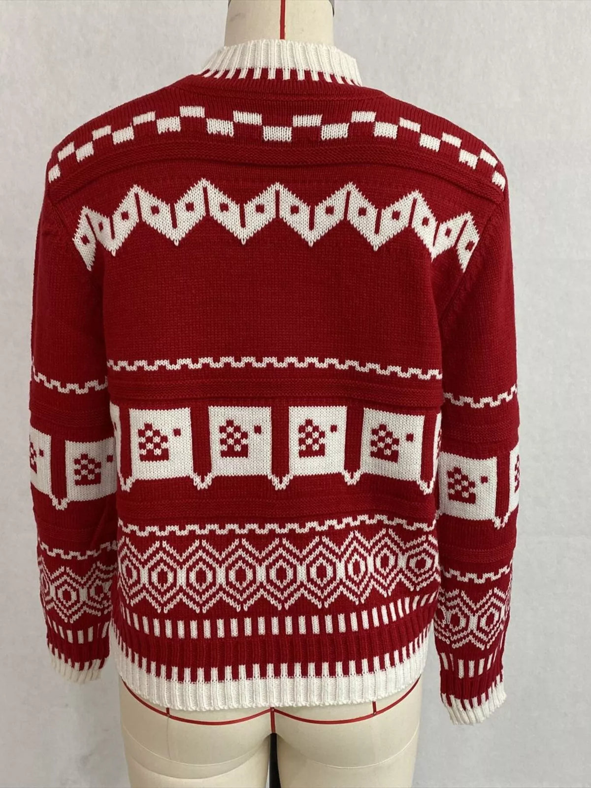 Christmas Festive Fair Isle Patterned Crew Neck Sweater