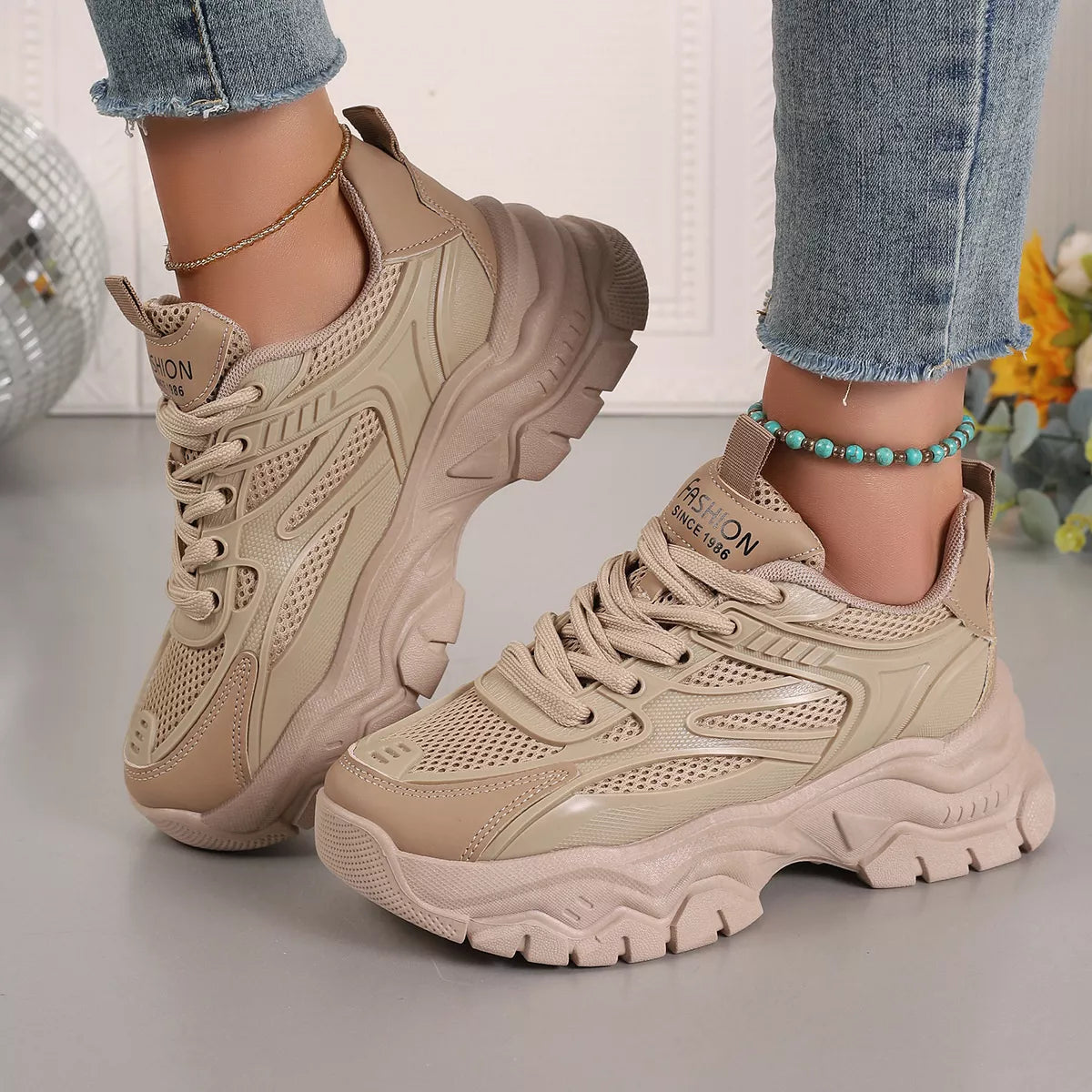 Round Toe Platform Athletic