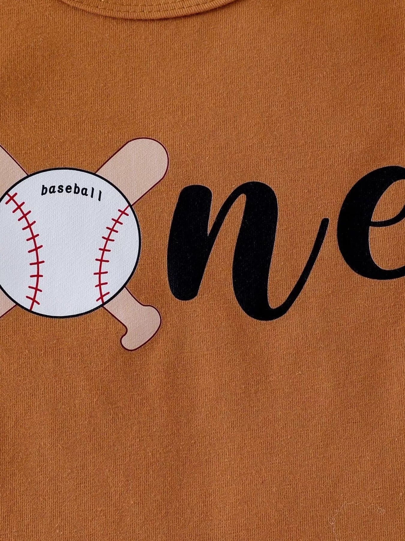 Children's Baseball Themed Bodysuit and Suspender Set