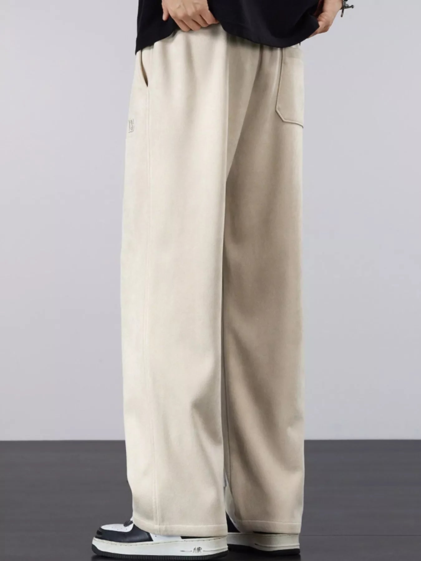 Men's Plus Size Casual Loose-Fit Drawstring Pants