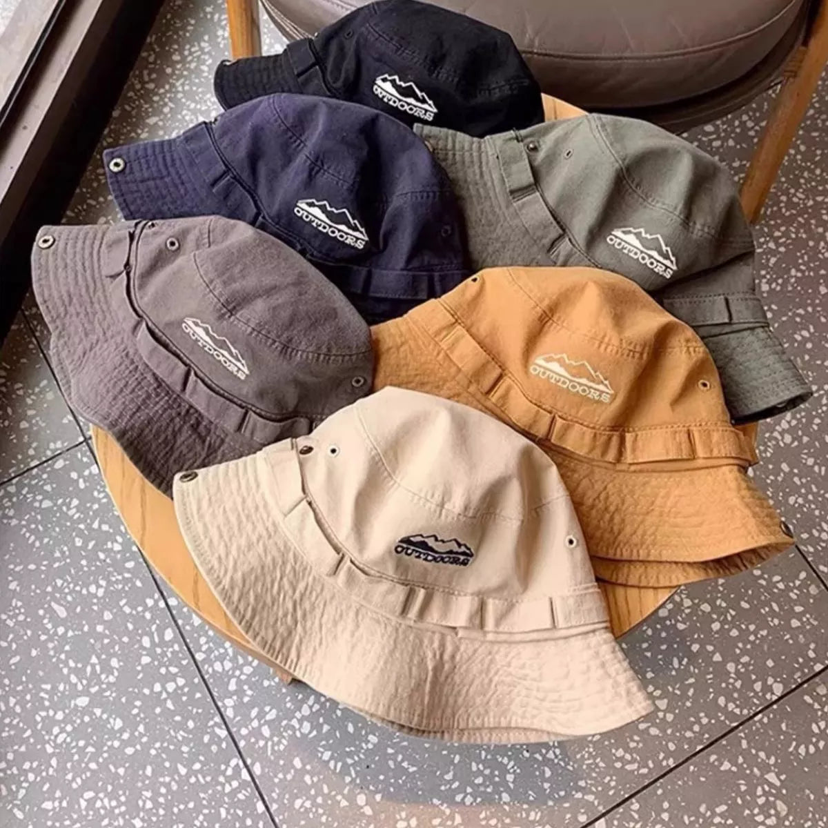 Outdoor Wide Brim Bucket Hat