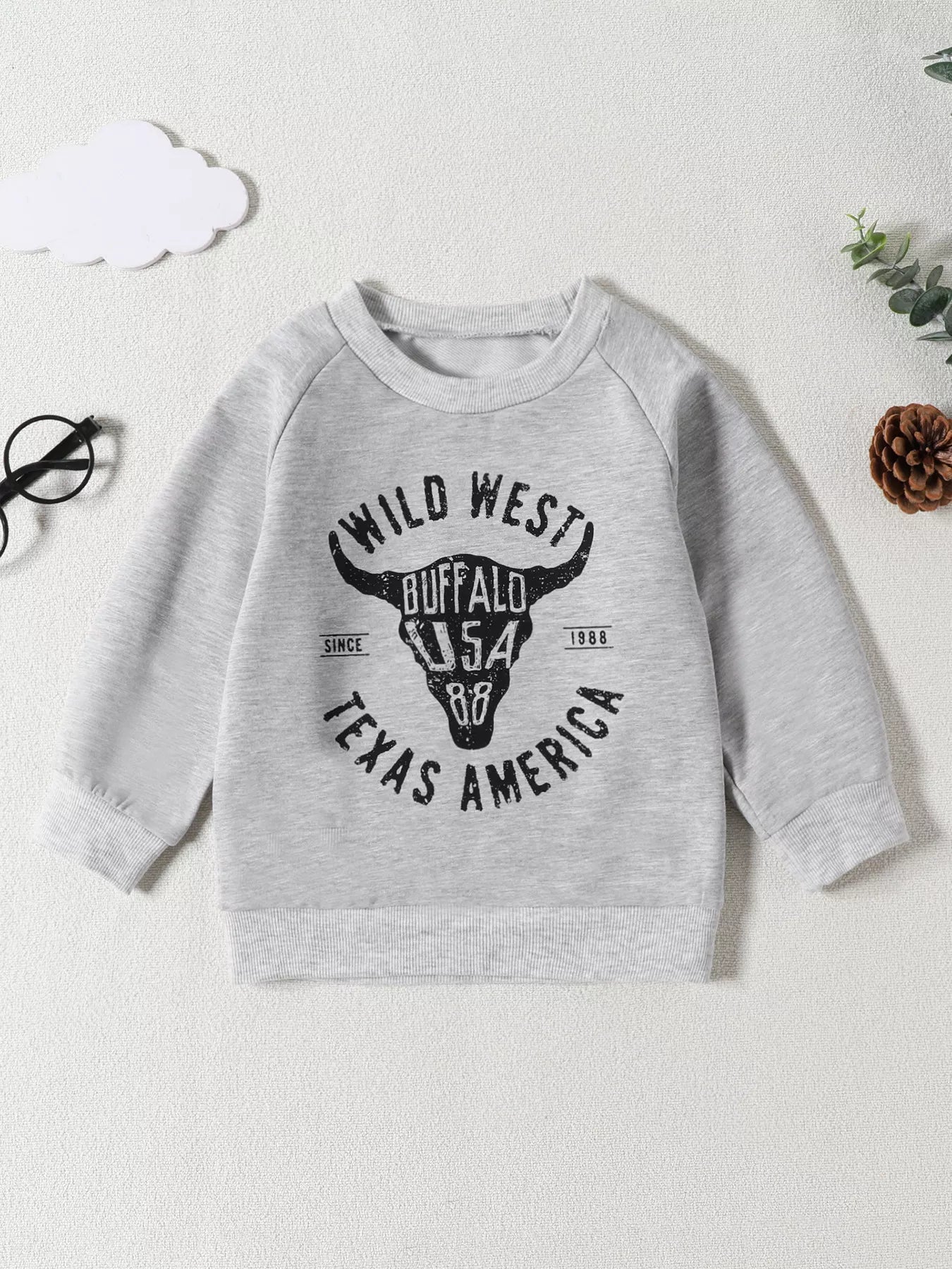 Children's Graphic Round Neck Sweatshirt