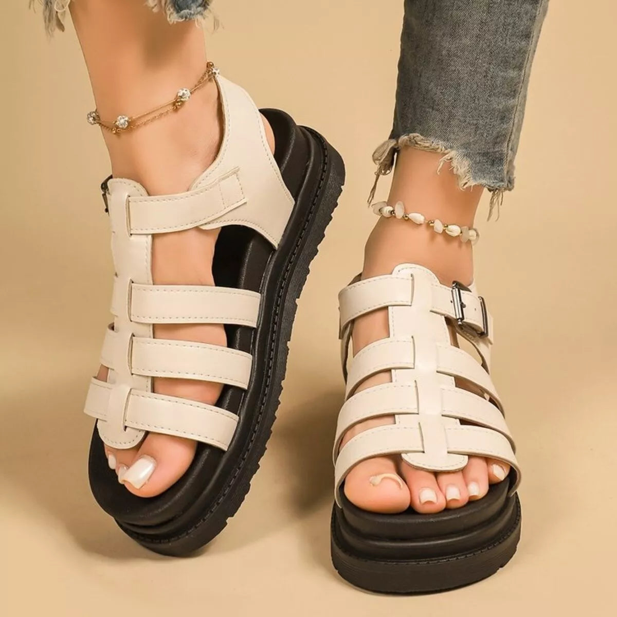 Open Toe Platform Sandals