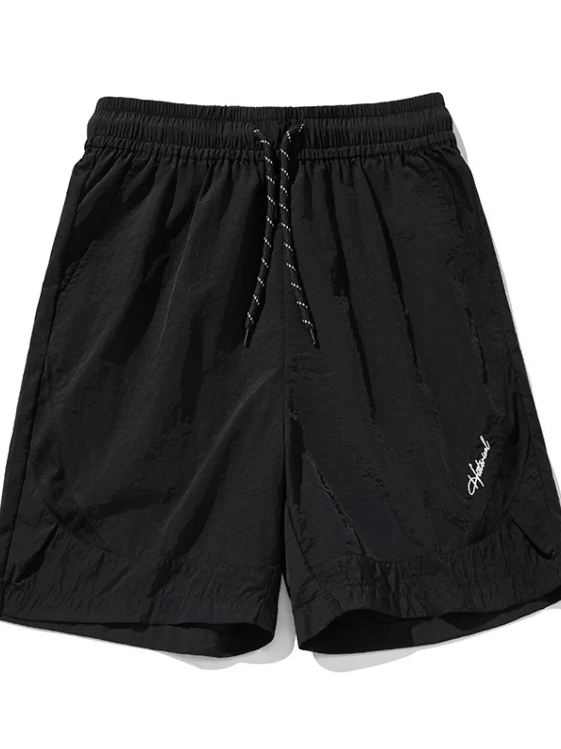 Men's Plus Size Drawstring Shorts with Pockets