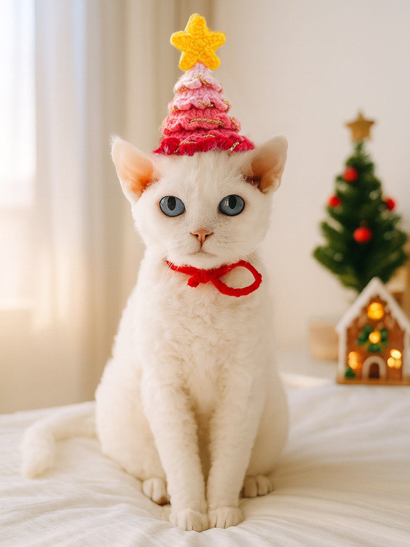 Crochet Knit Pet Hat