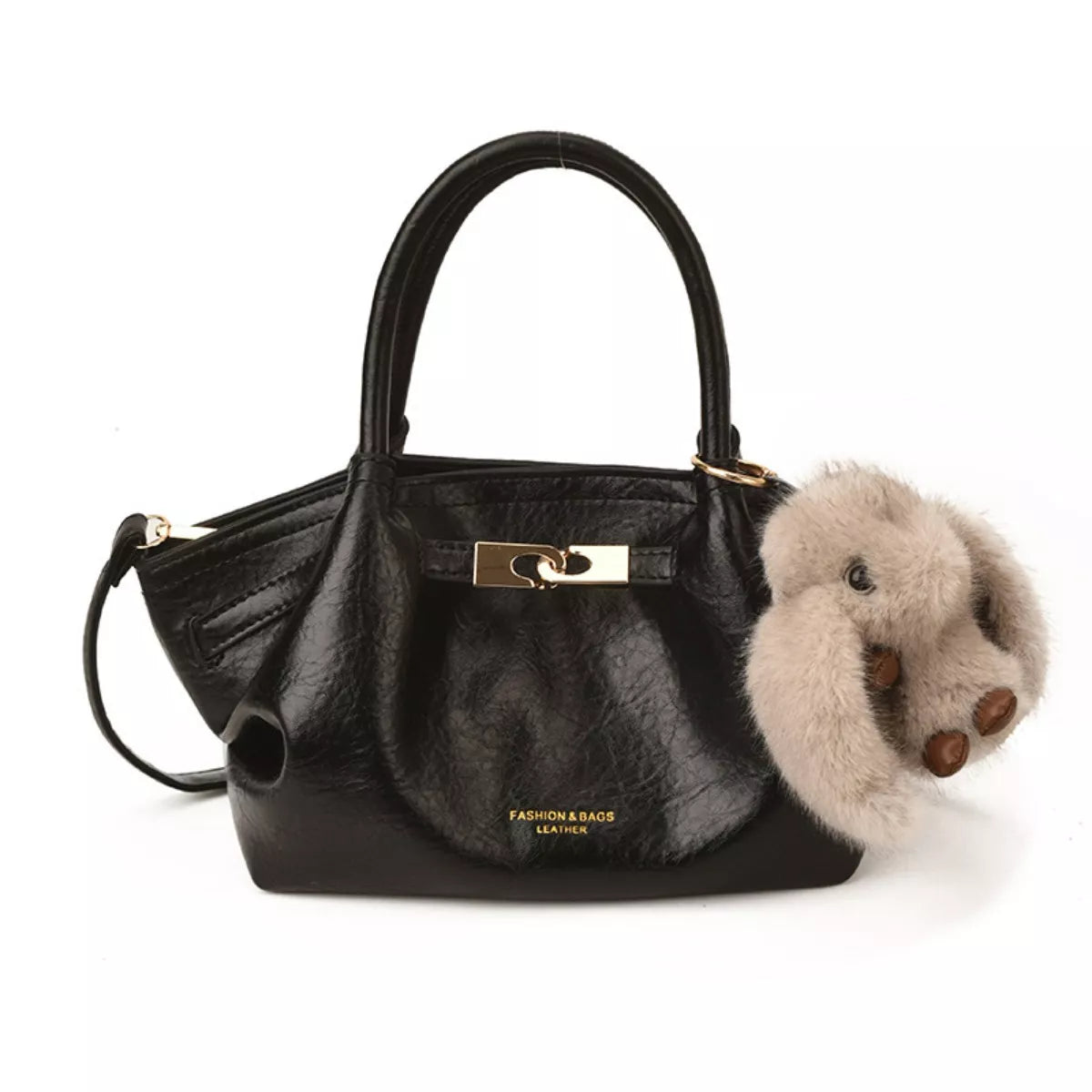 Top Handle Leather Handbag