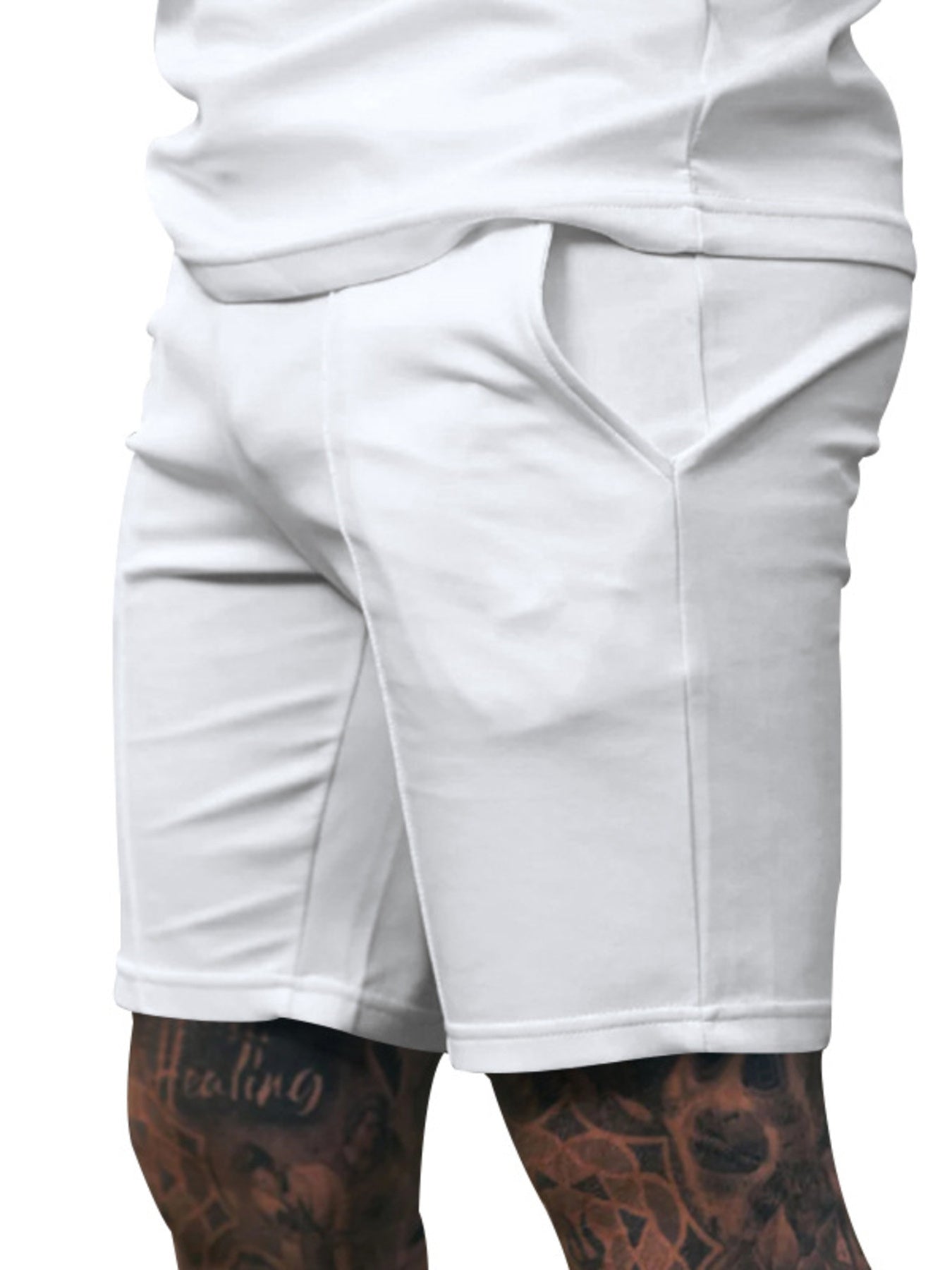 Men's Full Size Casual Drawstring Shorts Plus Size