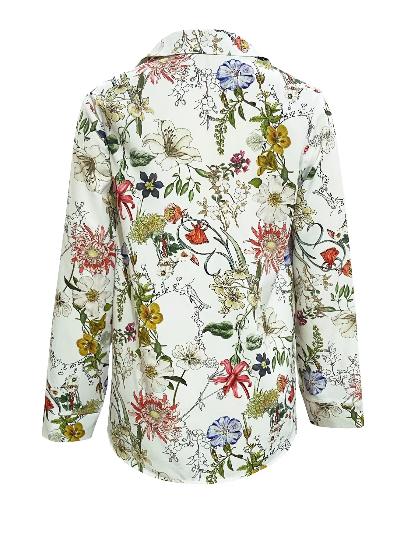 Floral Print Button-Down Shirt