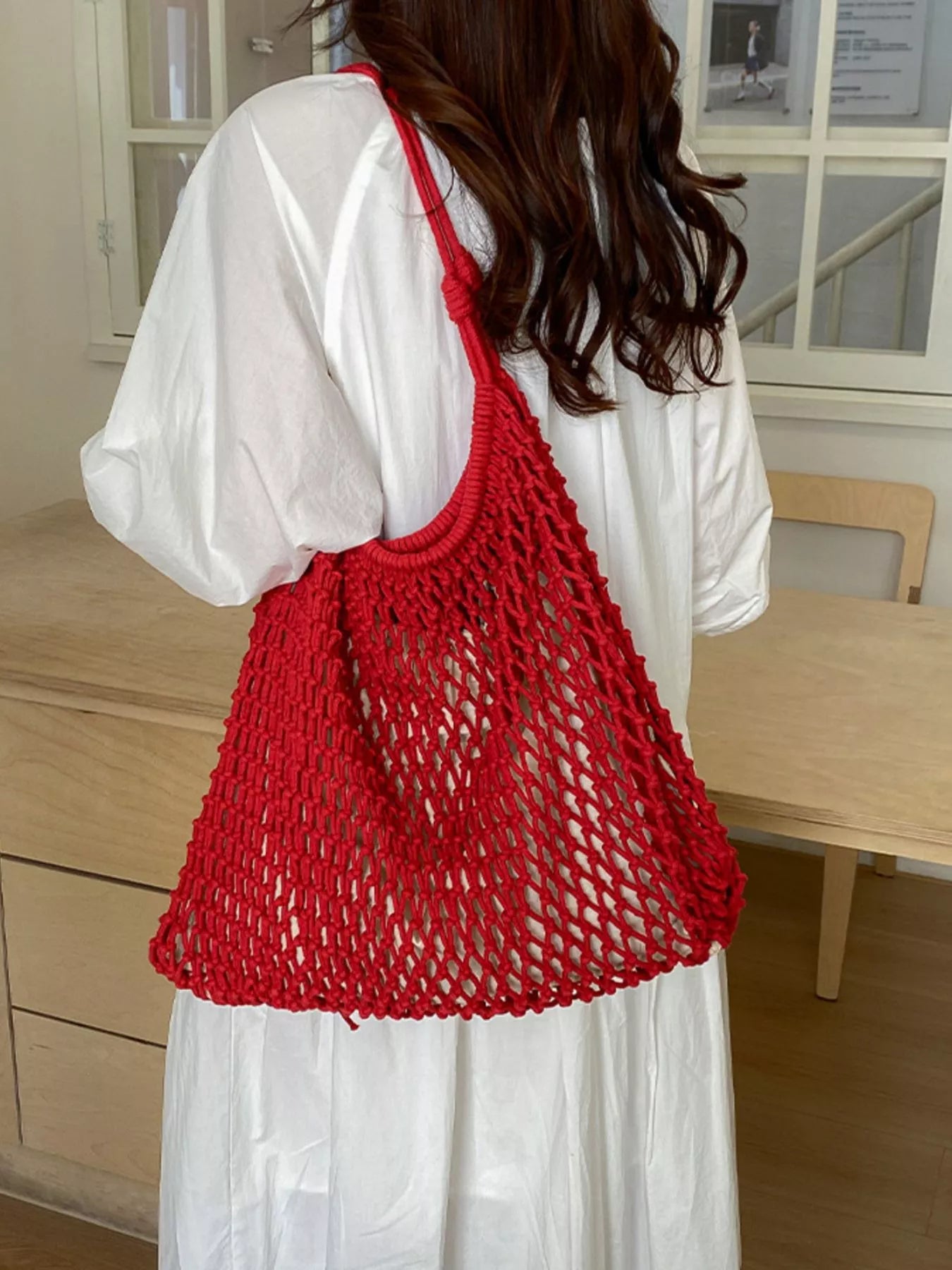 Crochet Knit Shoulder Bag